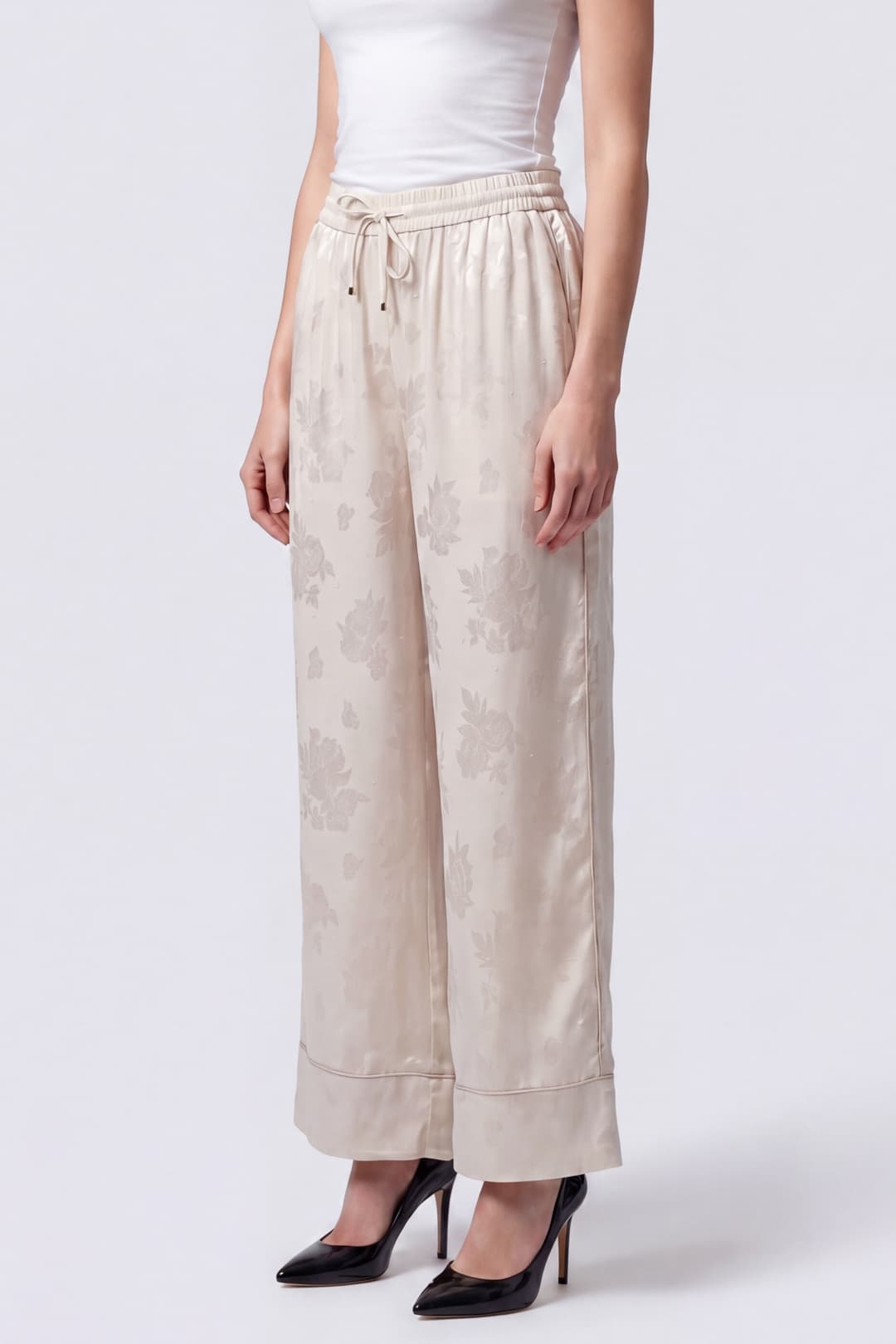 Pantaloni con Fantasia Floreale