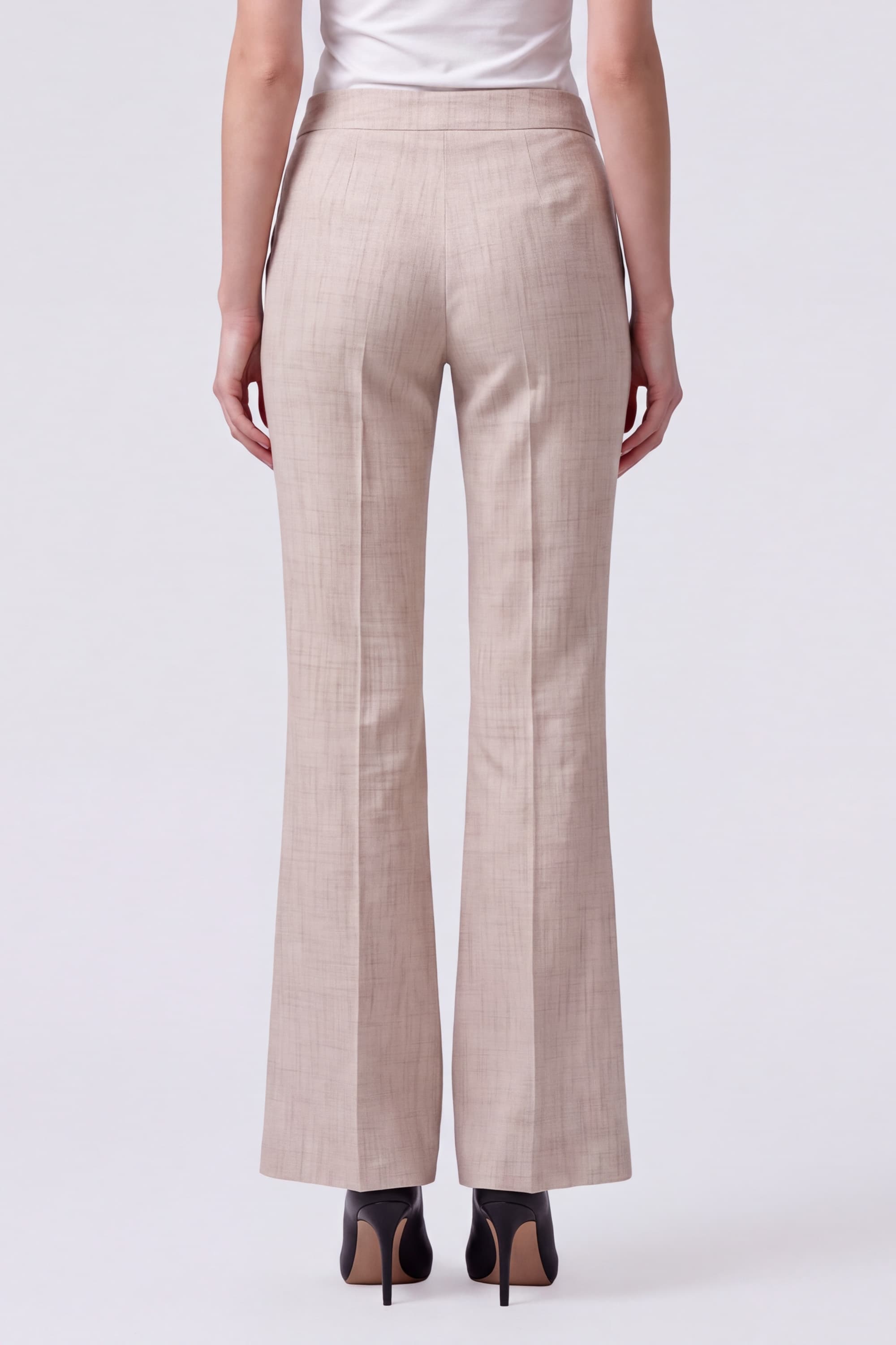 Tailored Wool Trousers in Fantasy Weave - Image 4