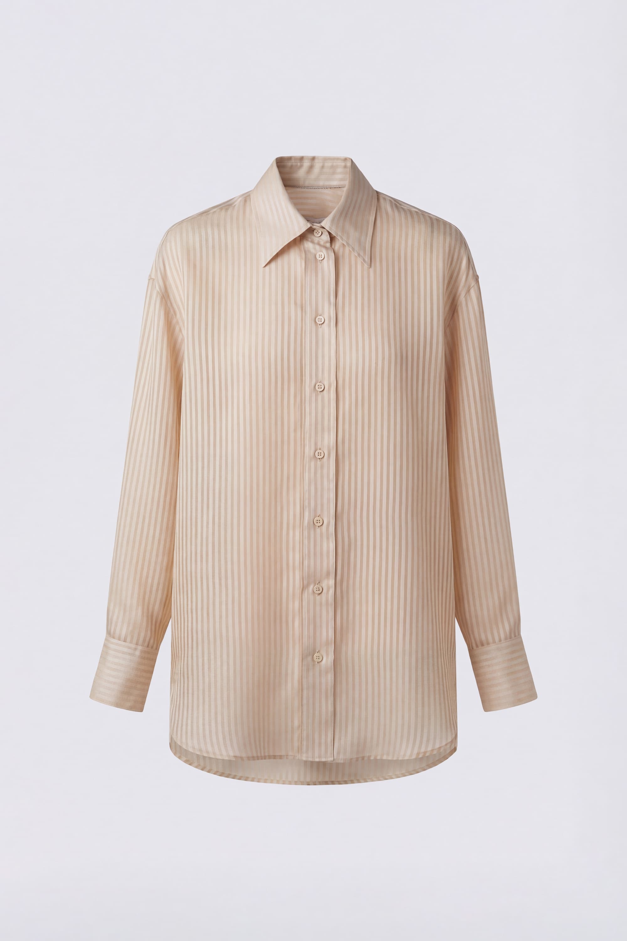 Camisa Oversize en Seda y Algodón