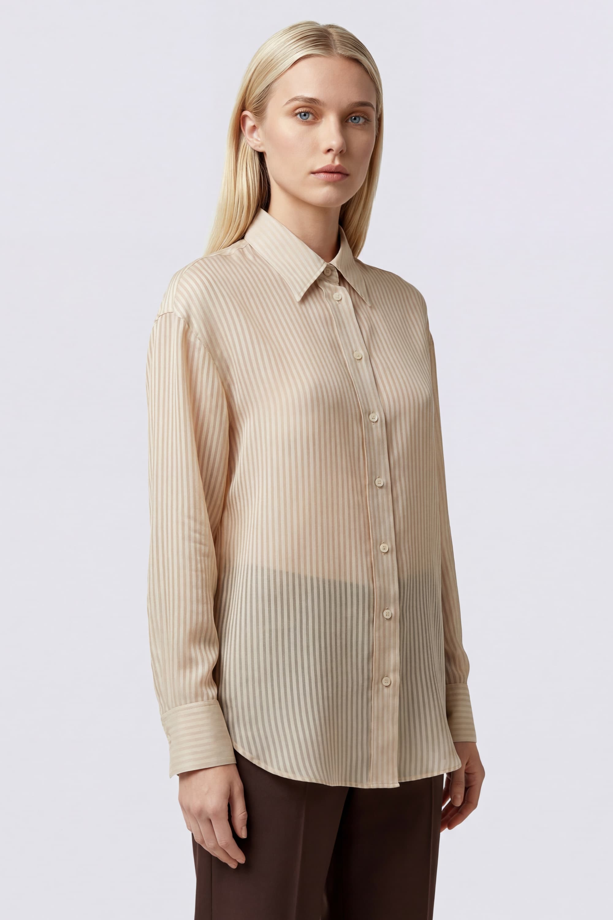 Oversized Silk and Cotton Shirt - Image 3