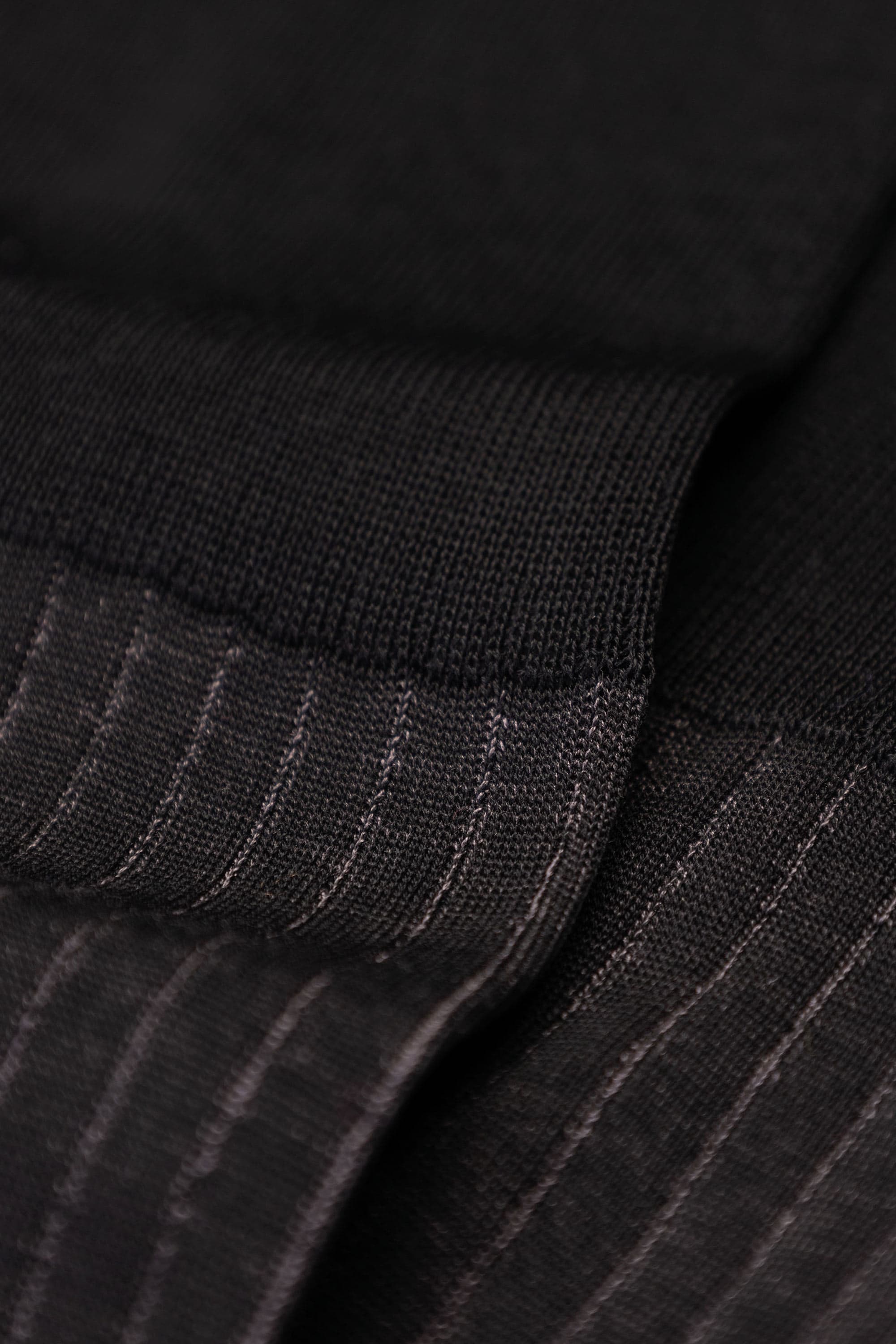 Classic ribbed long socks with two-tone Vanisé in 100% Lisle Cotton - Image 2