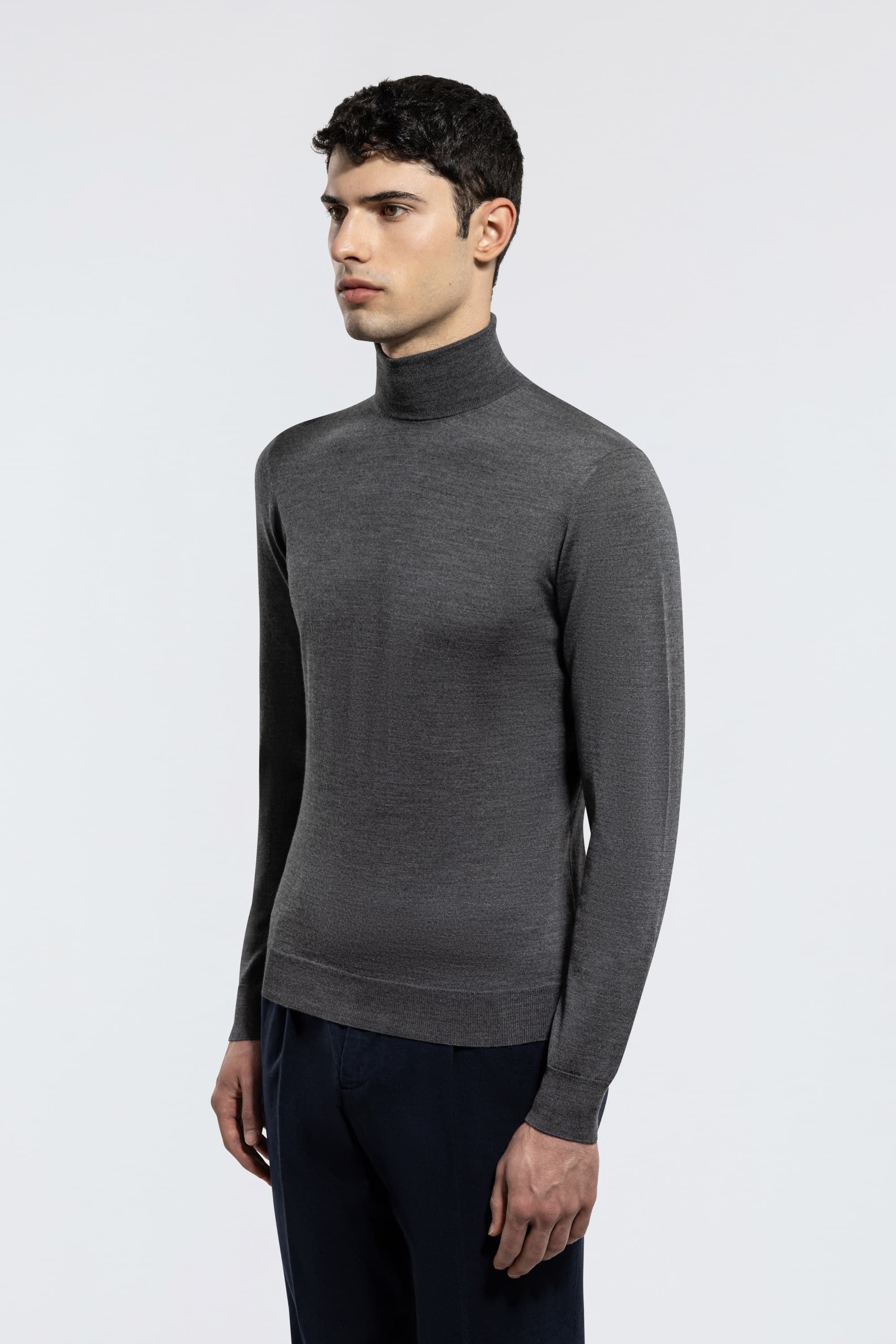 Jersey de Cuello Alto en Lana Merino Extrafina - Image 3