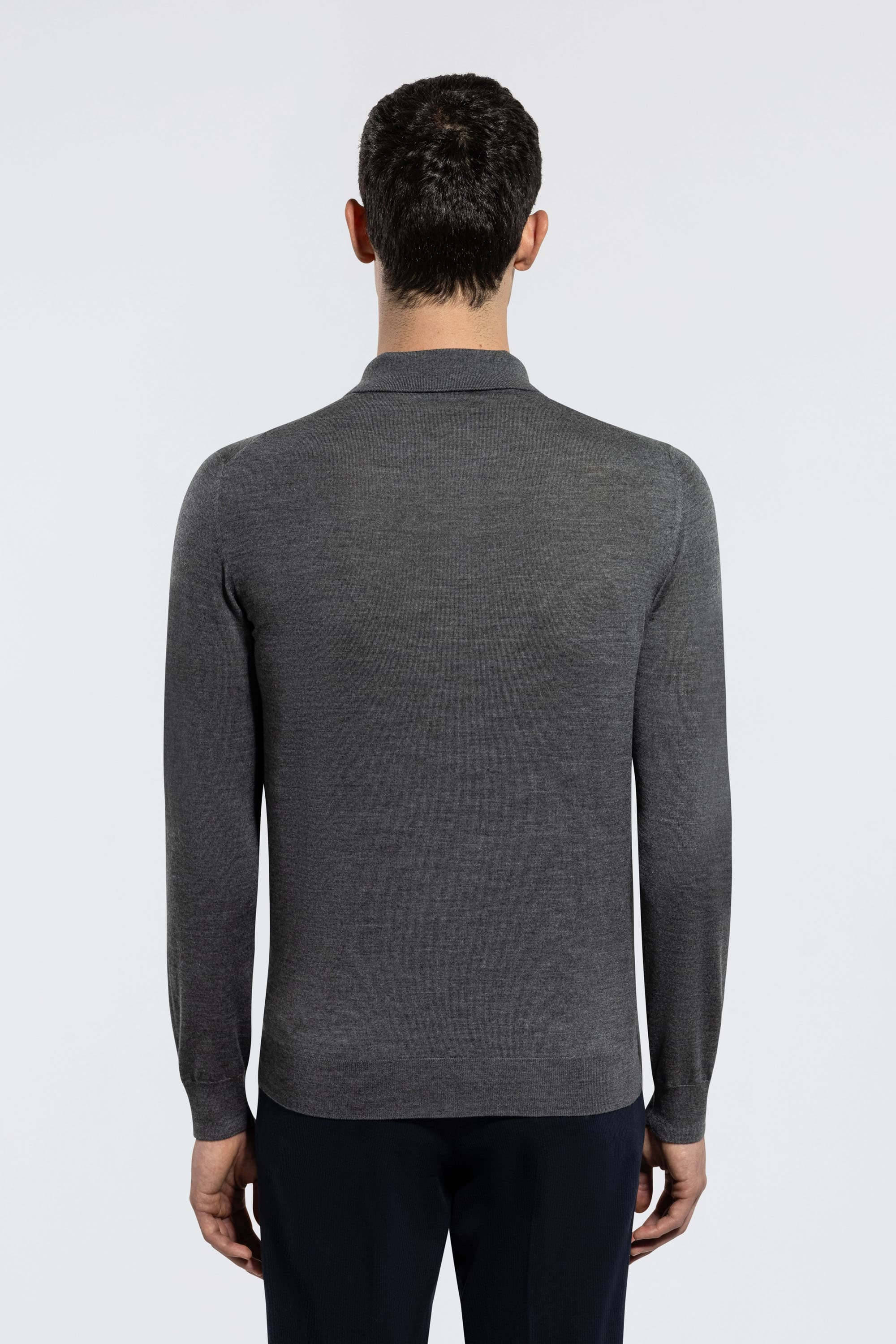 Extrafine Merino Wool Polo - Image 4