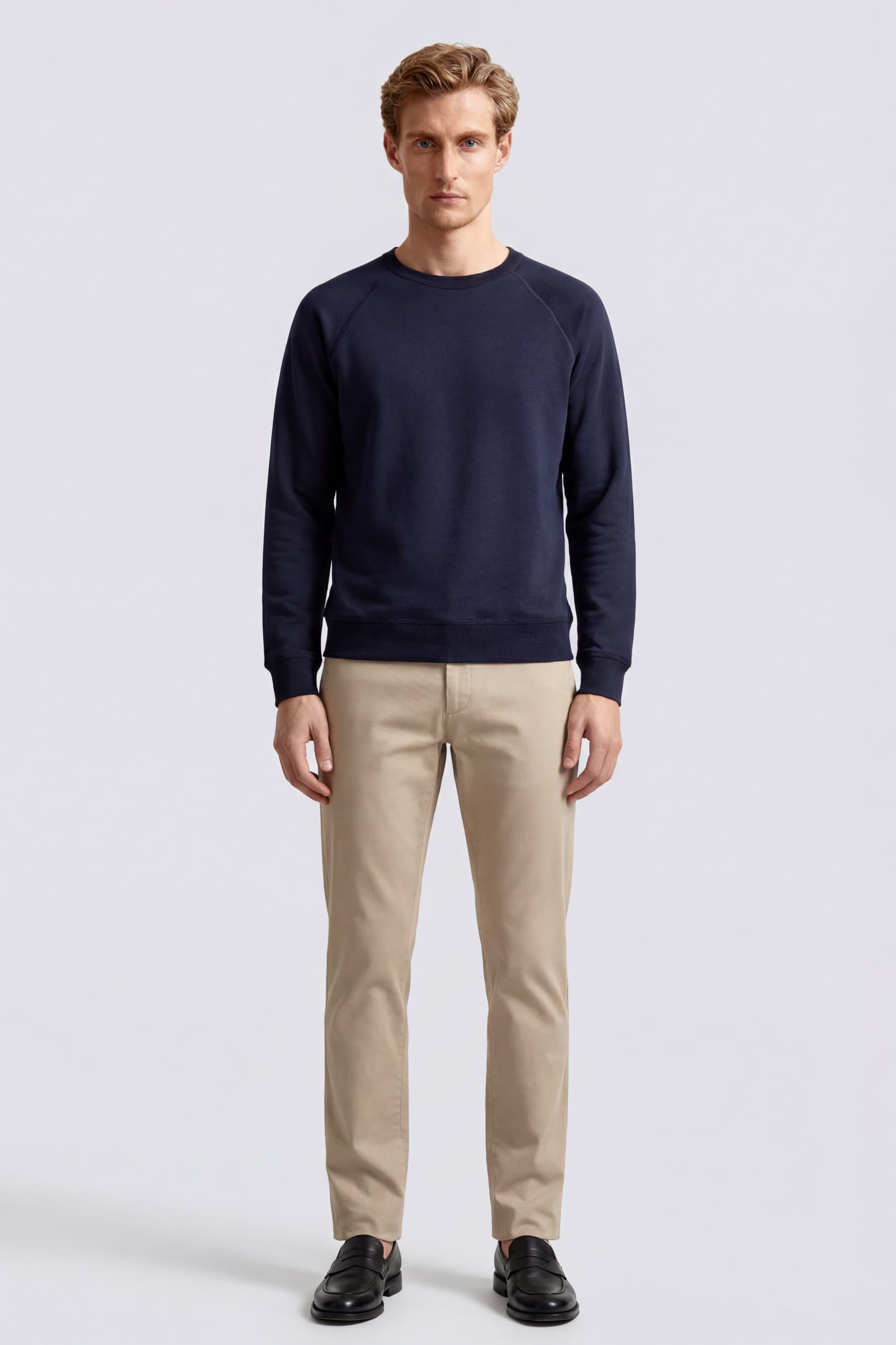 Crewneck Sweater in Extrafine Merino Wool - Image 2