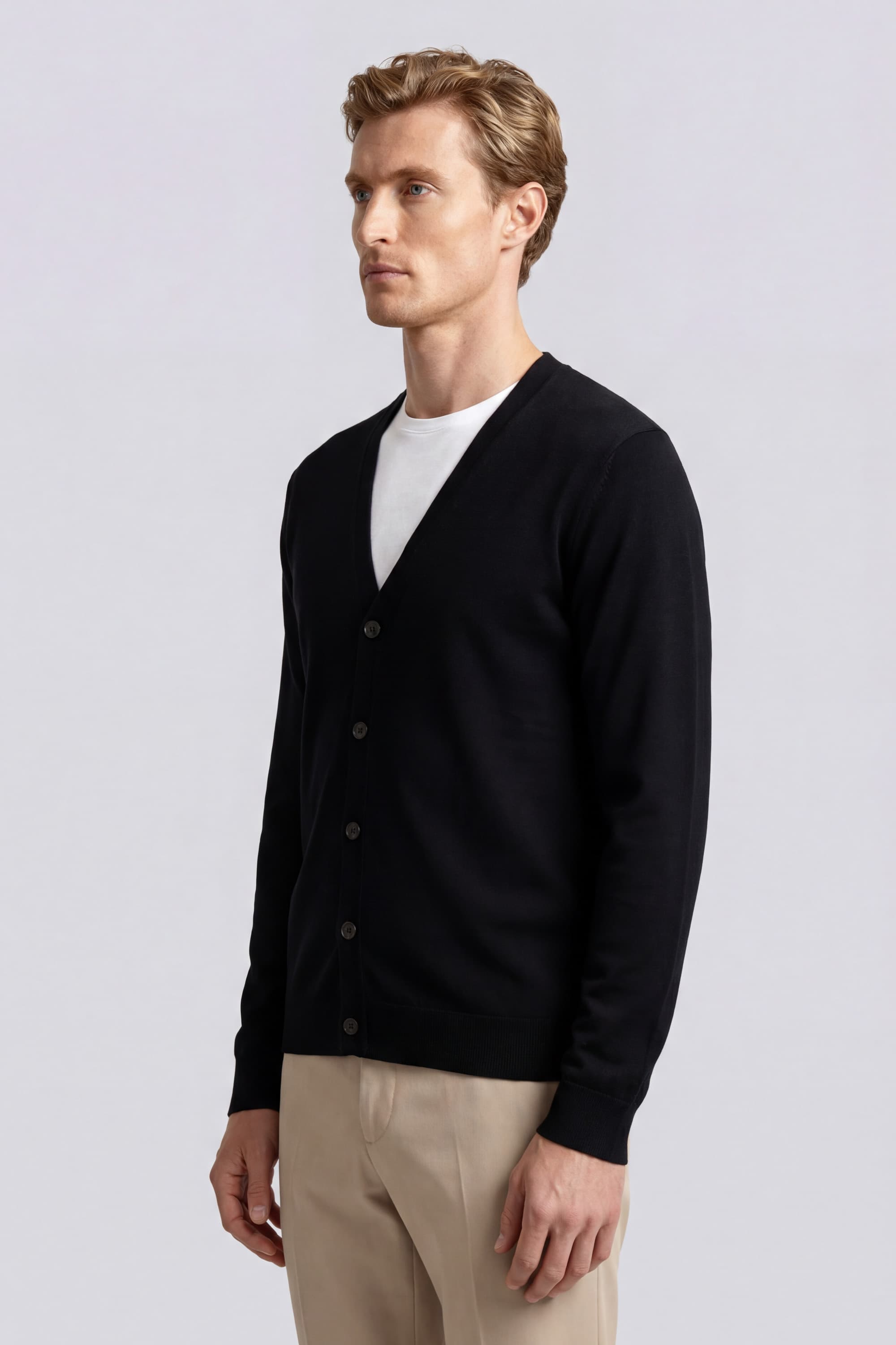 Cotton Buttoned Cardigan - Image 3
