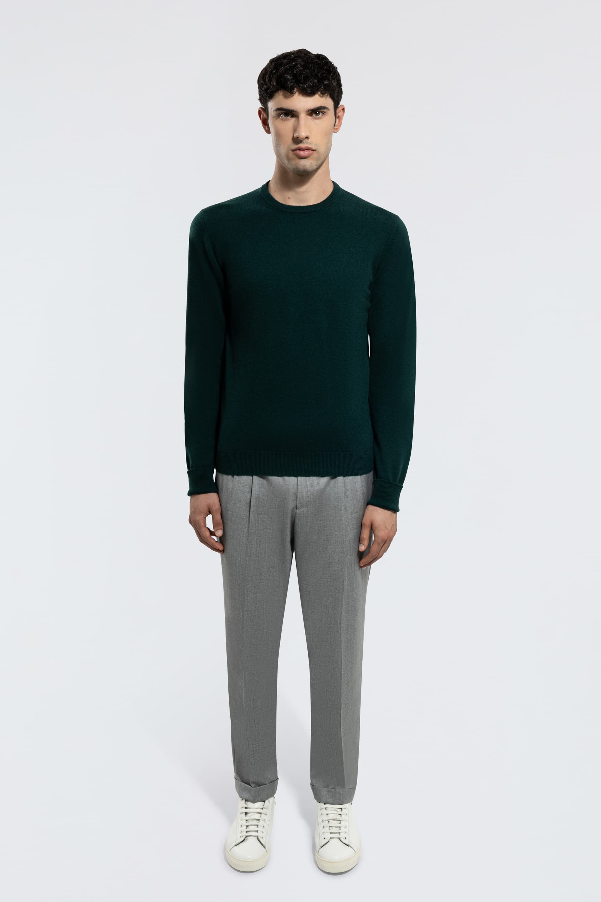 Crew Neck Cashmere Sweater - Image 2