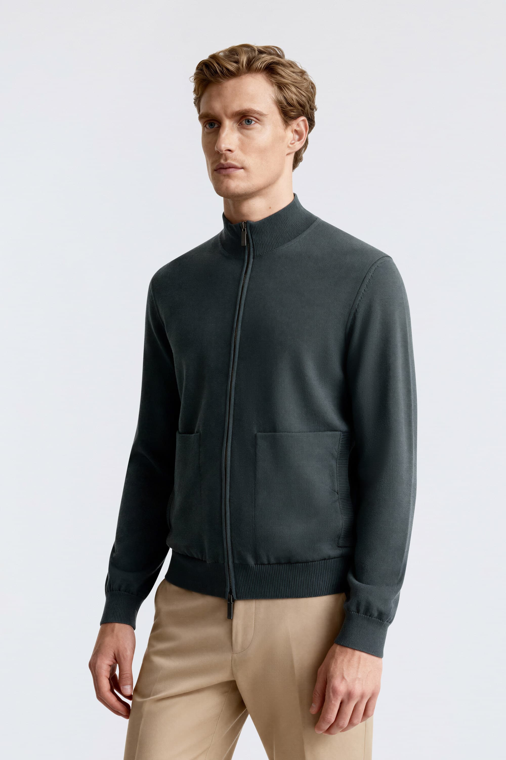 Cashmere zip Hoodie - Image 3