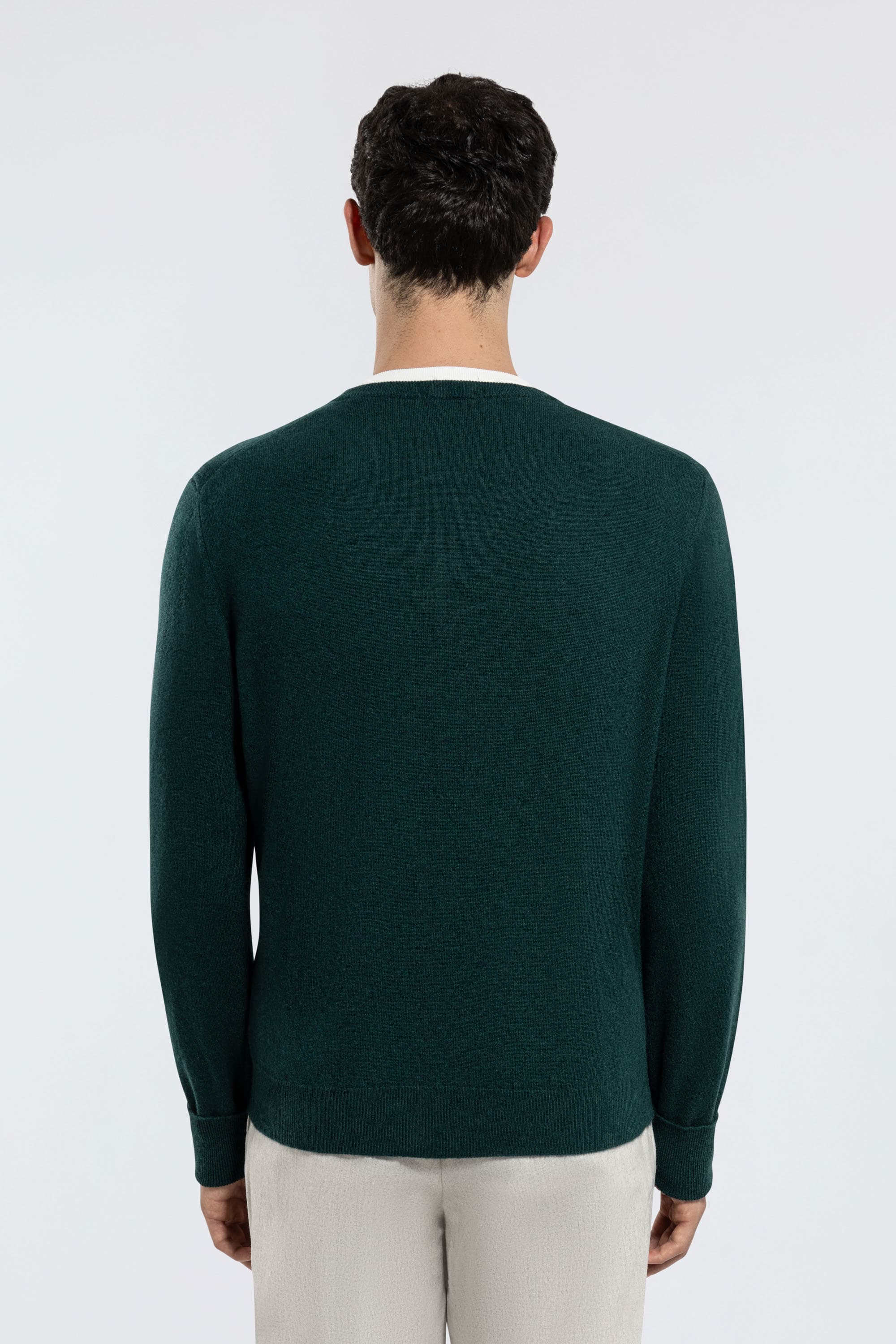Cashmere V-Neck Sweater - Image 4
