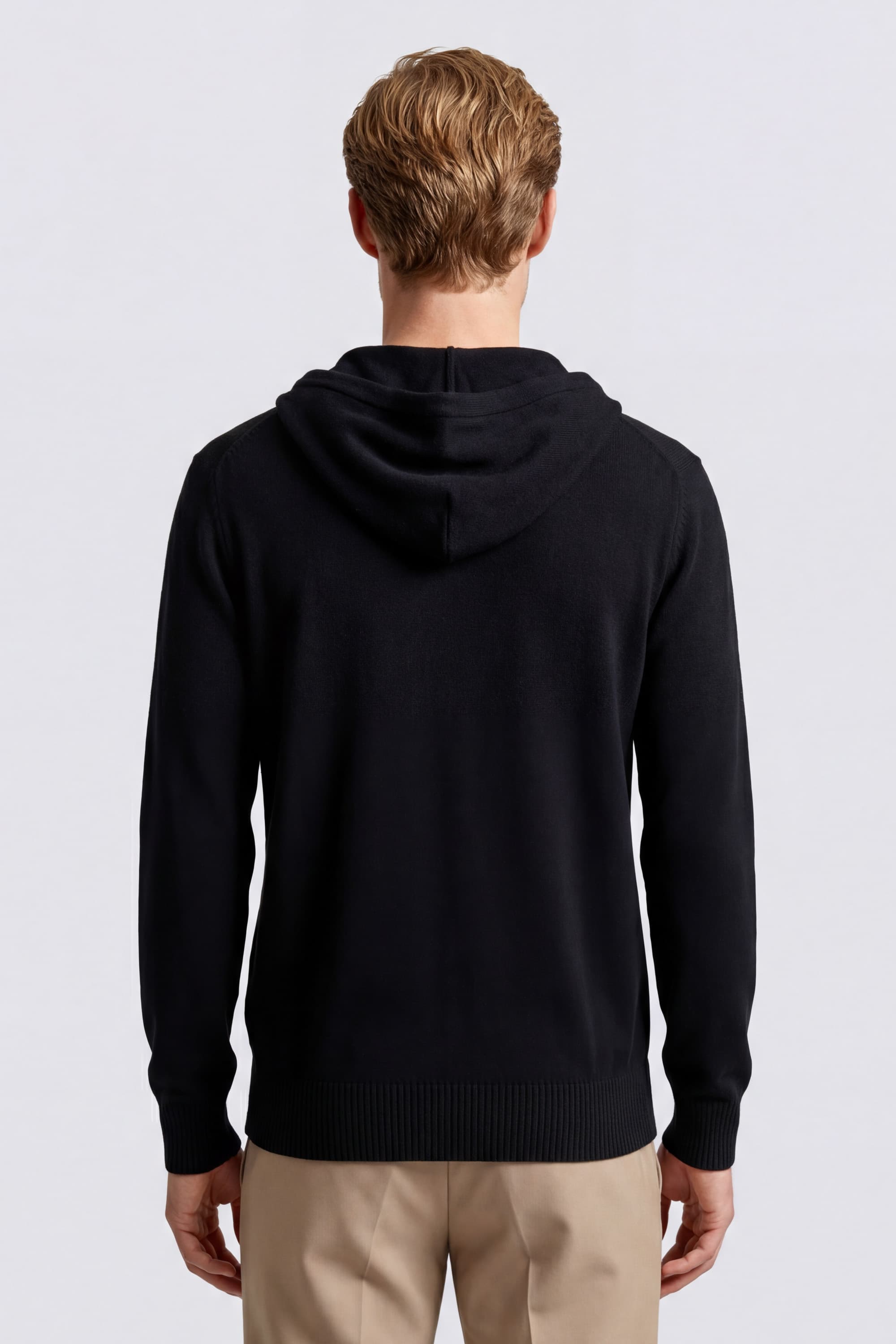 Cotton Hooded zip Sweatshirt - Image 4