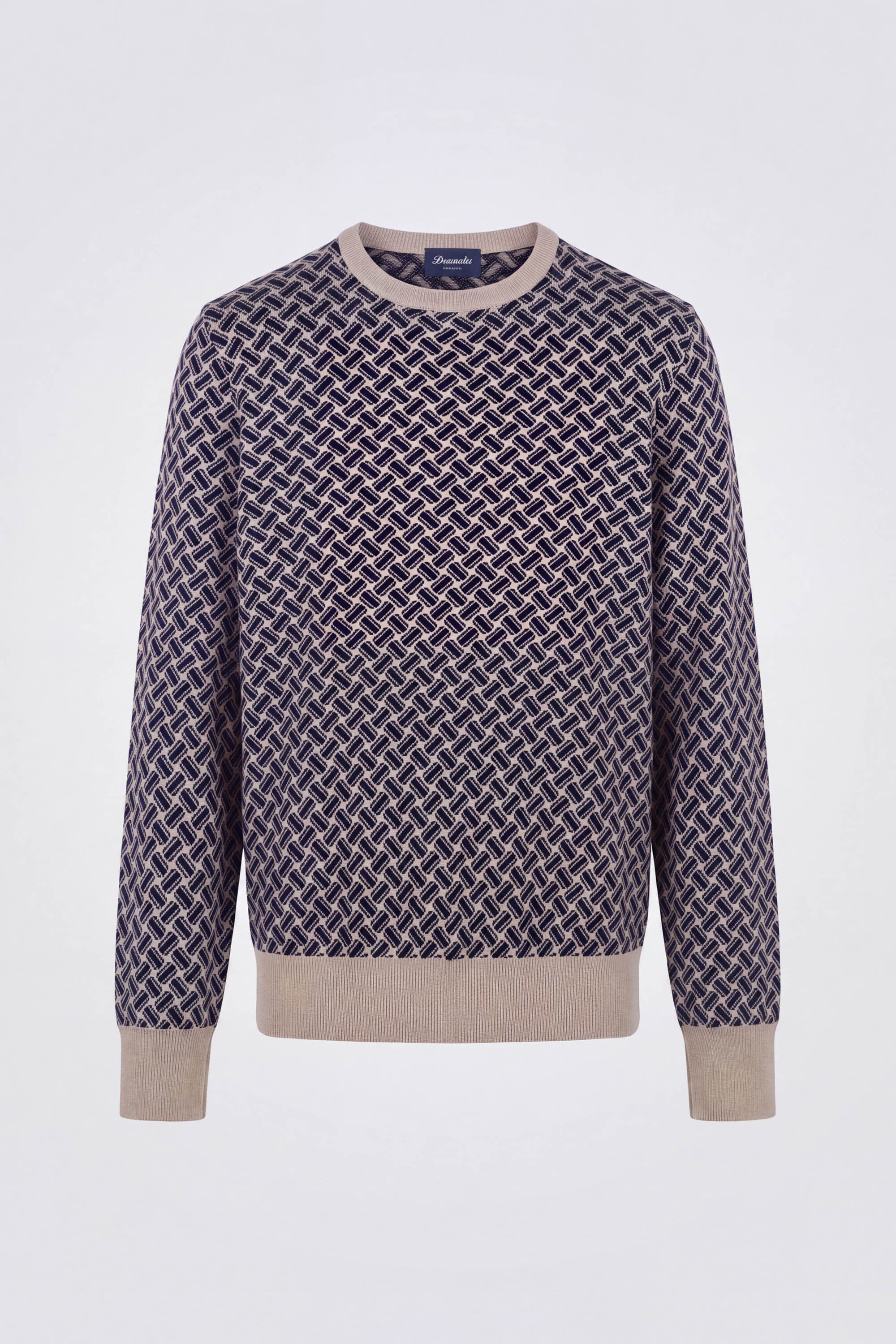 Razor Blade Crew Neck Sweater in Cashmere - Image 1