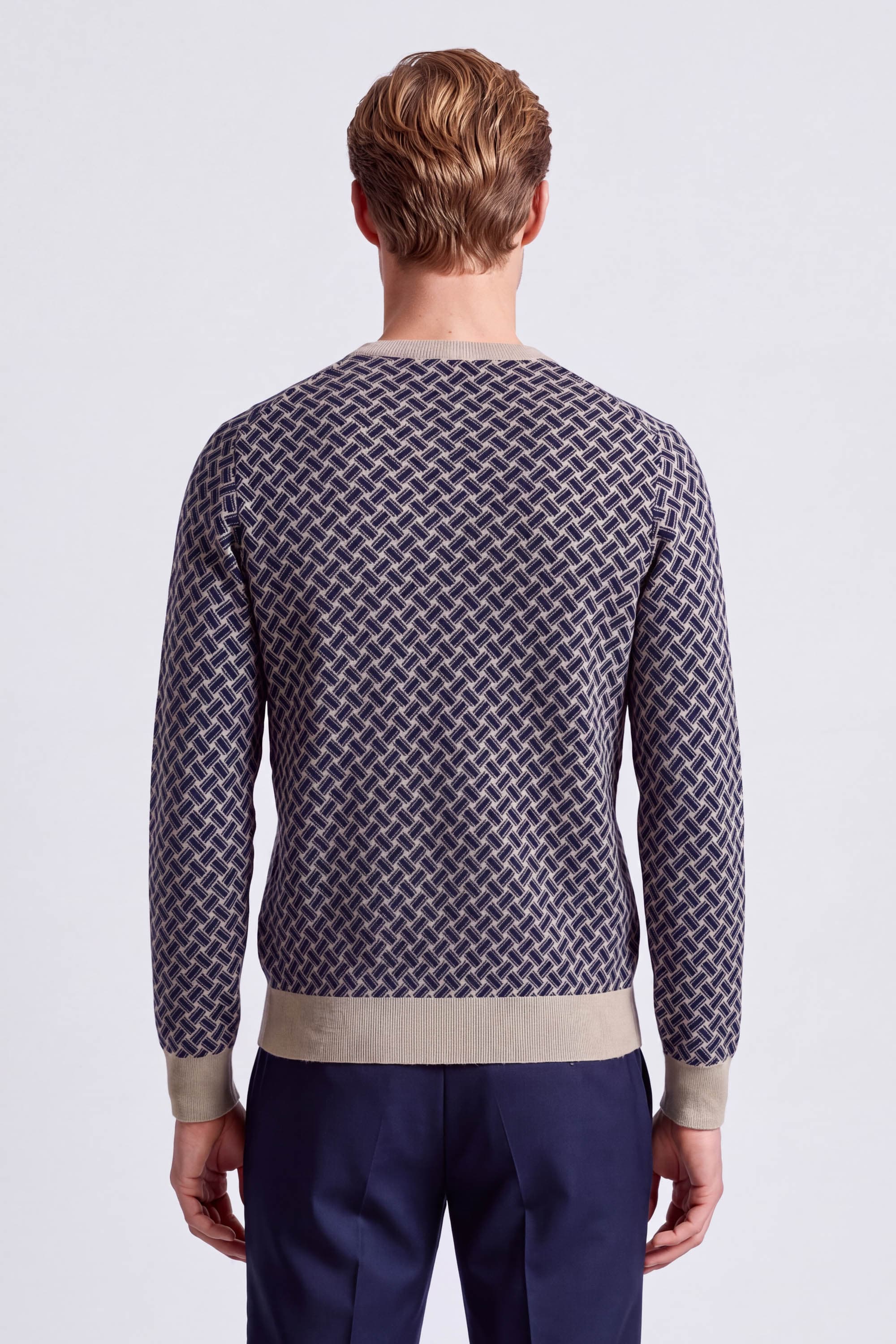 Razor Blade Crew Neck Sweater in Cashmere - Image 5