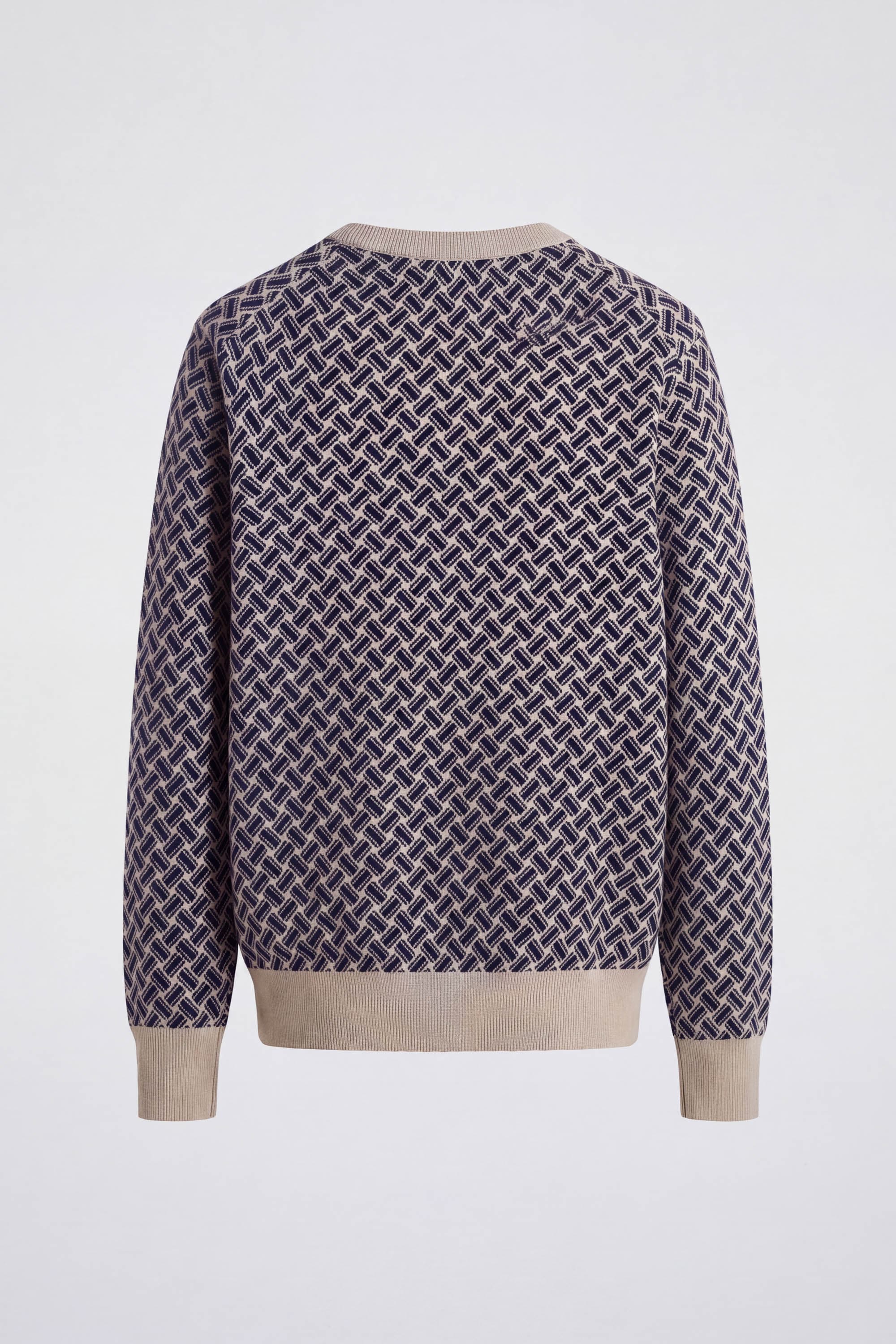 Razor Blade Crew Neck Sweater in Cashmere - Image 6