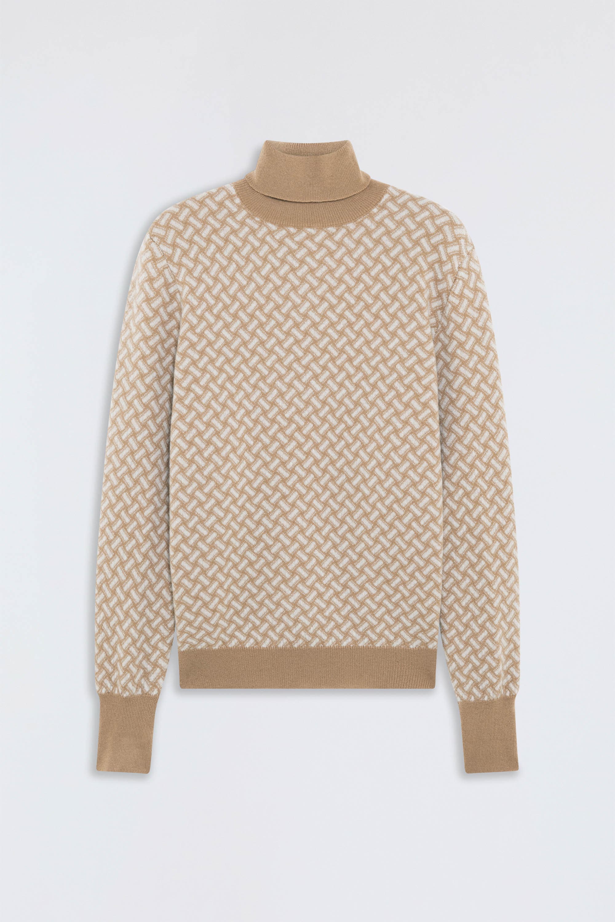 Razor Blade Turtleneck Sweater in Cashmere - Image 1