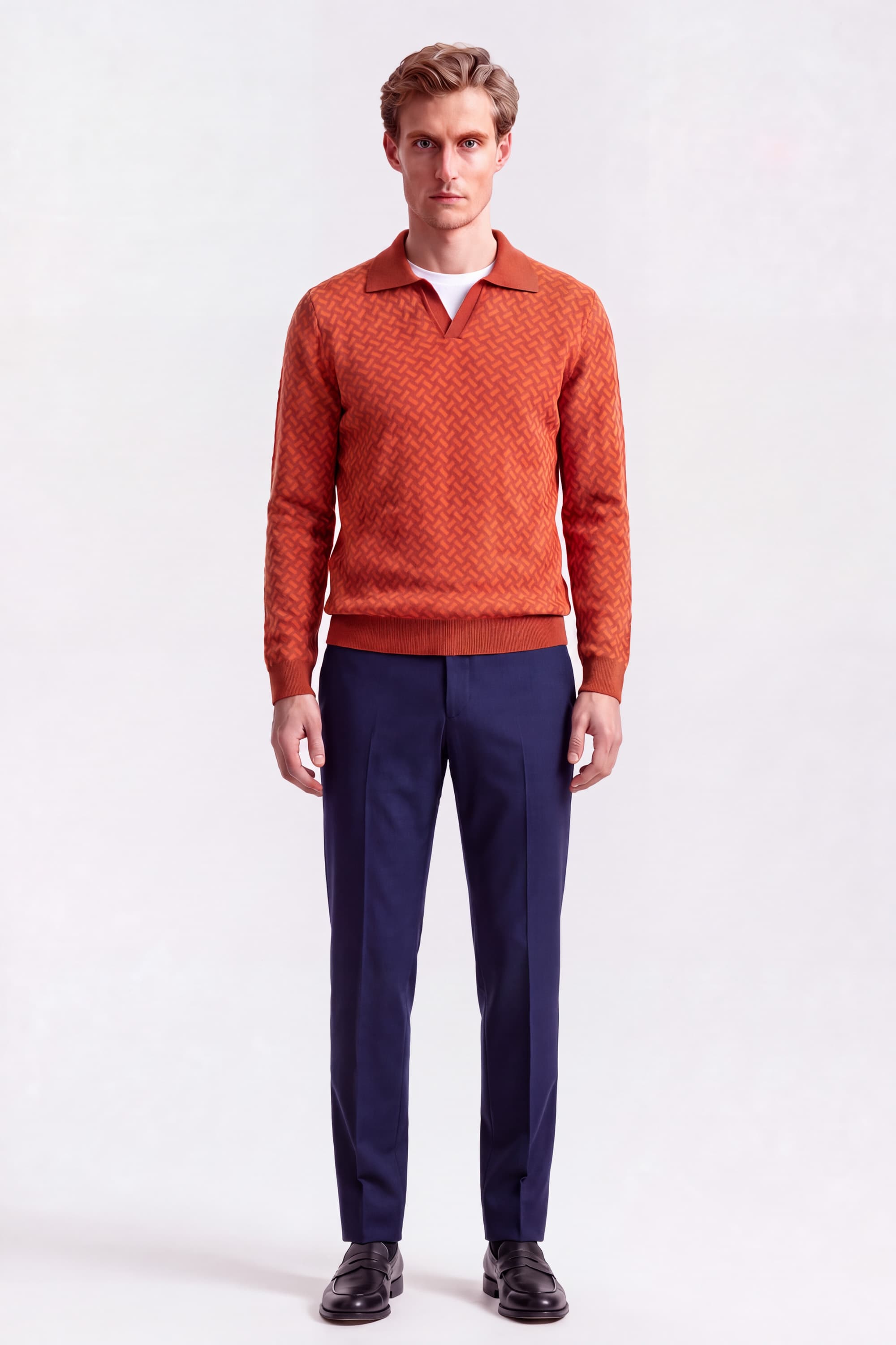 Razor Blade Polo in Cashmere - Image 2