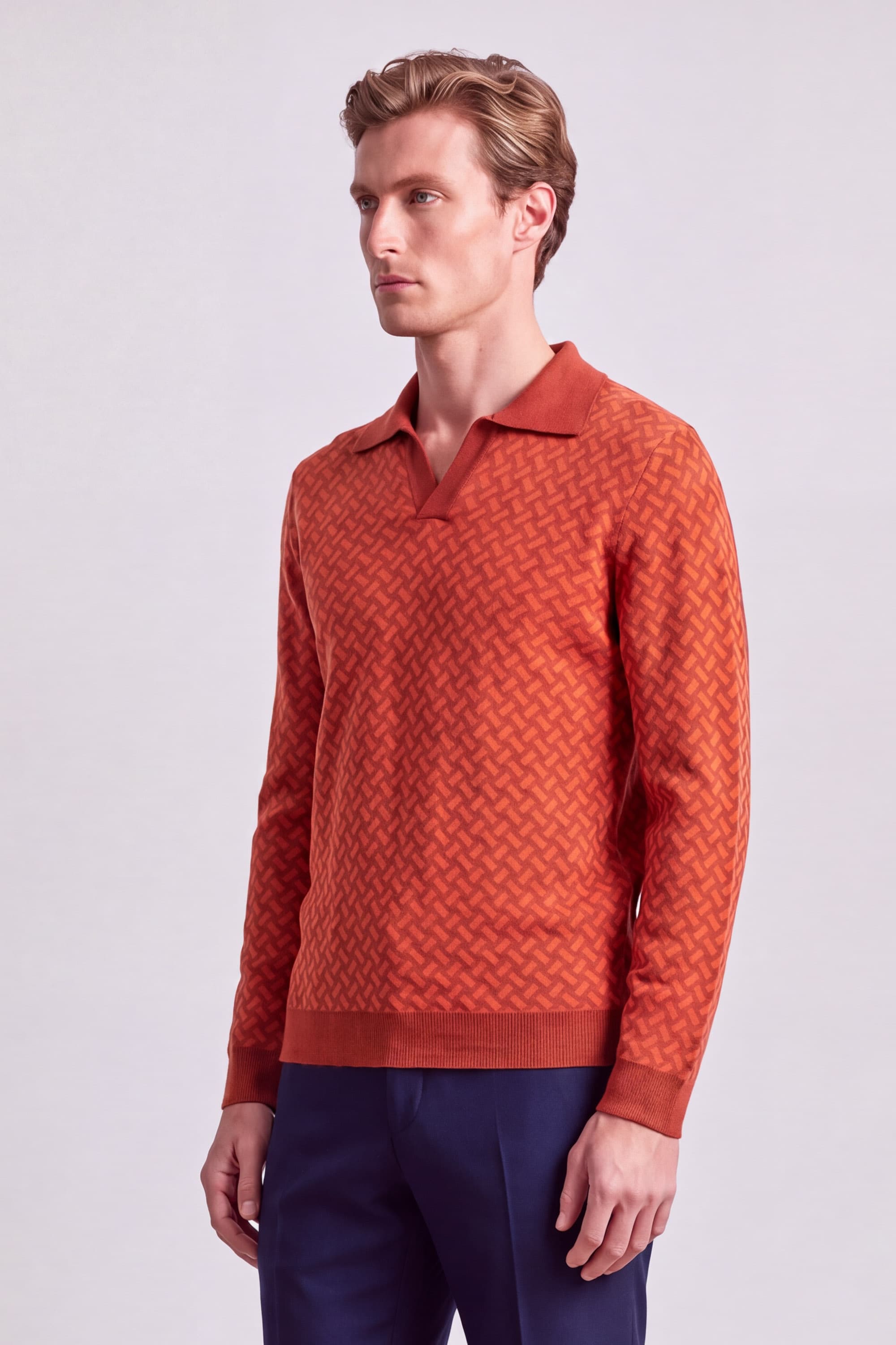 Razor Blade Polo in Cashmere - Image 3