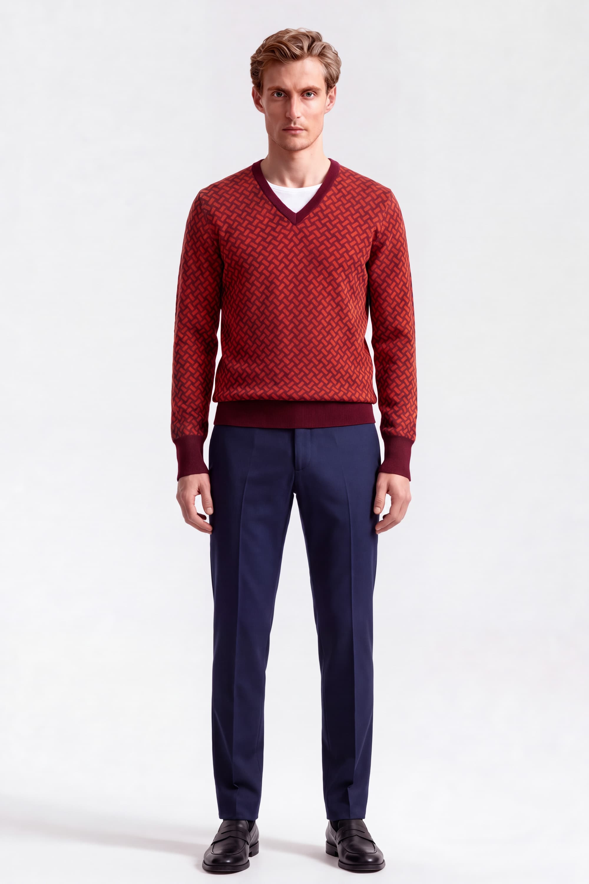 V-Neck Cashmere Sweater - Image 2