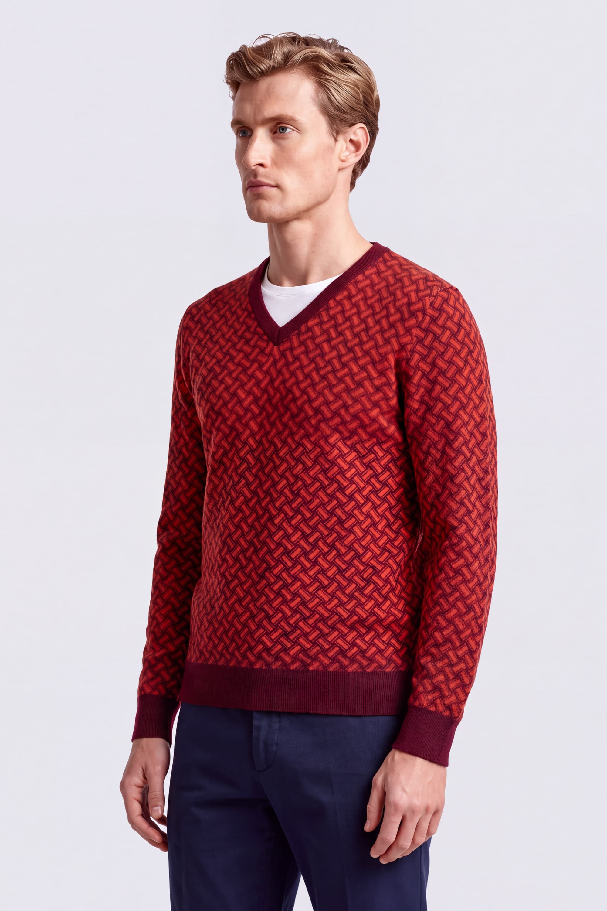 V-Neck Cashmere Sweater - Image 3