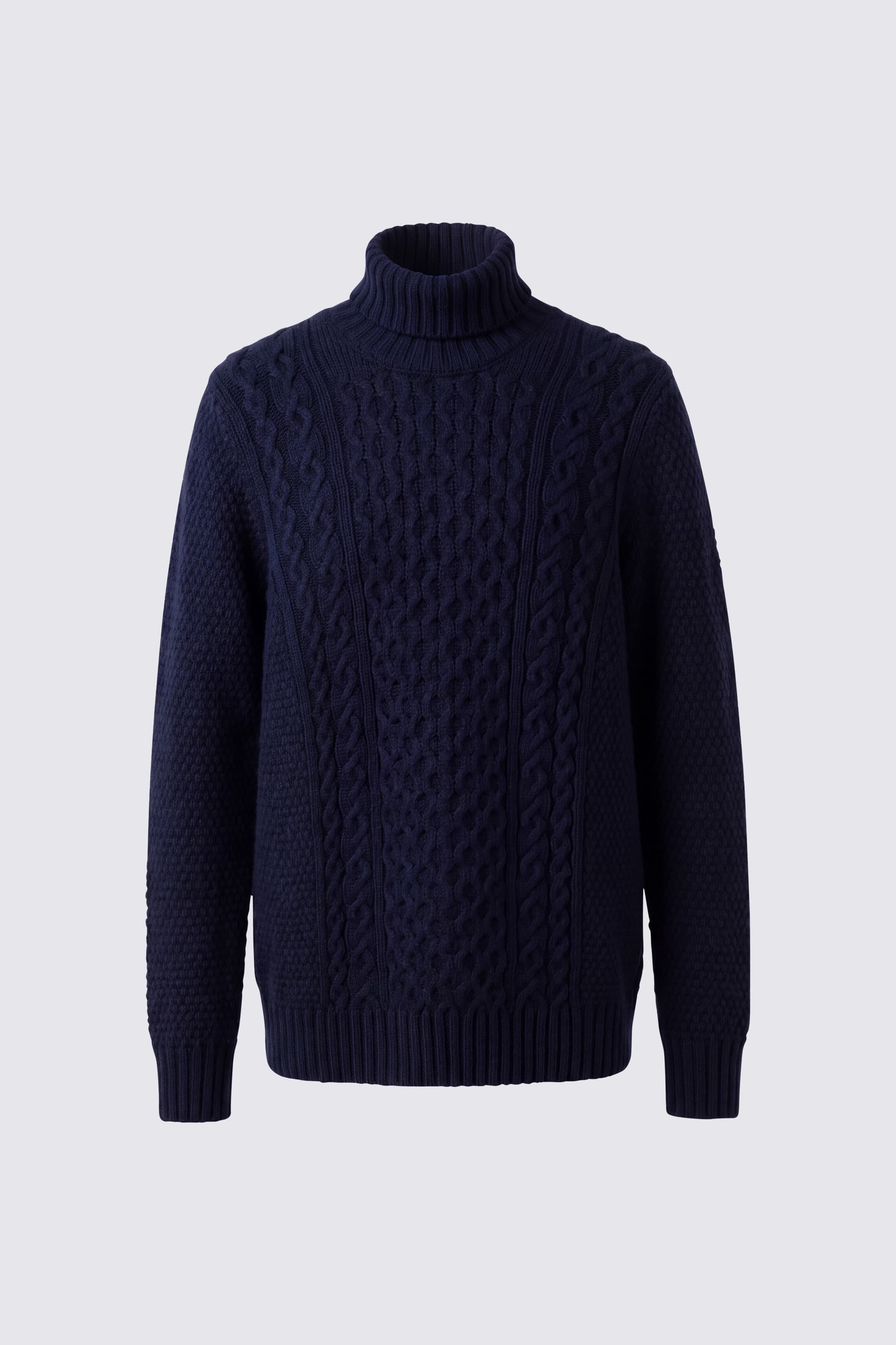 Maglia Dolcevita con Trecce in Lambswool - Image 1