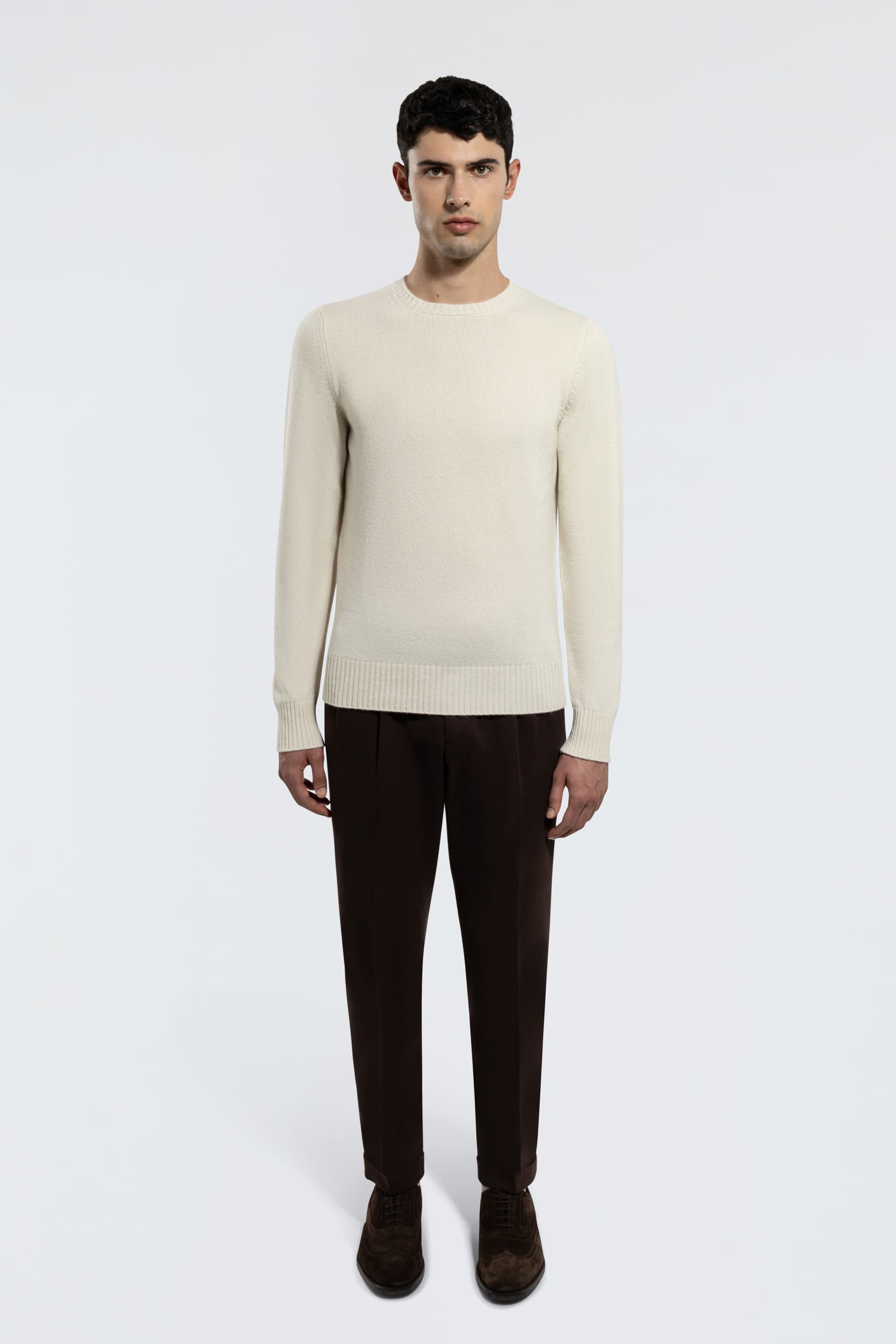 Crew Neck Cashmere Sweater - Image 2