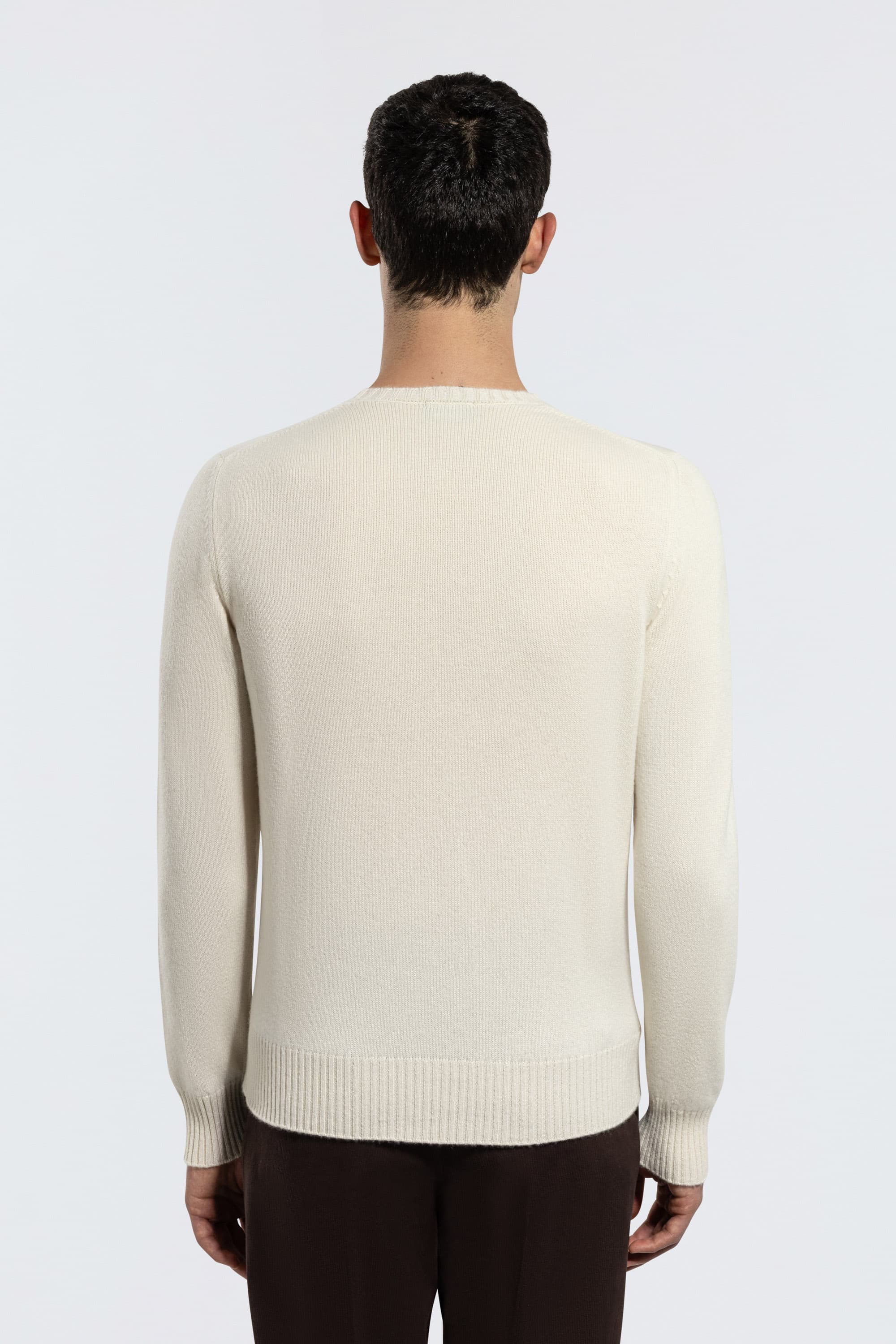 Crew Neck Cashmere Sweater - Image 4