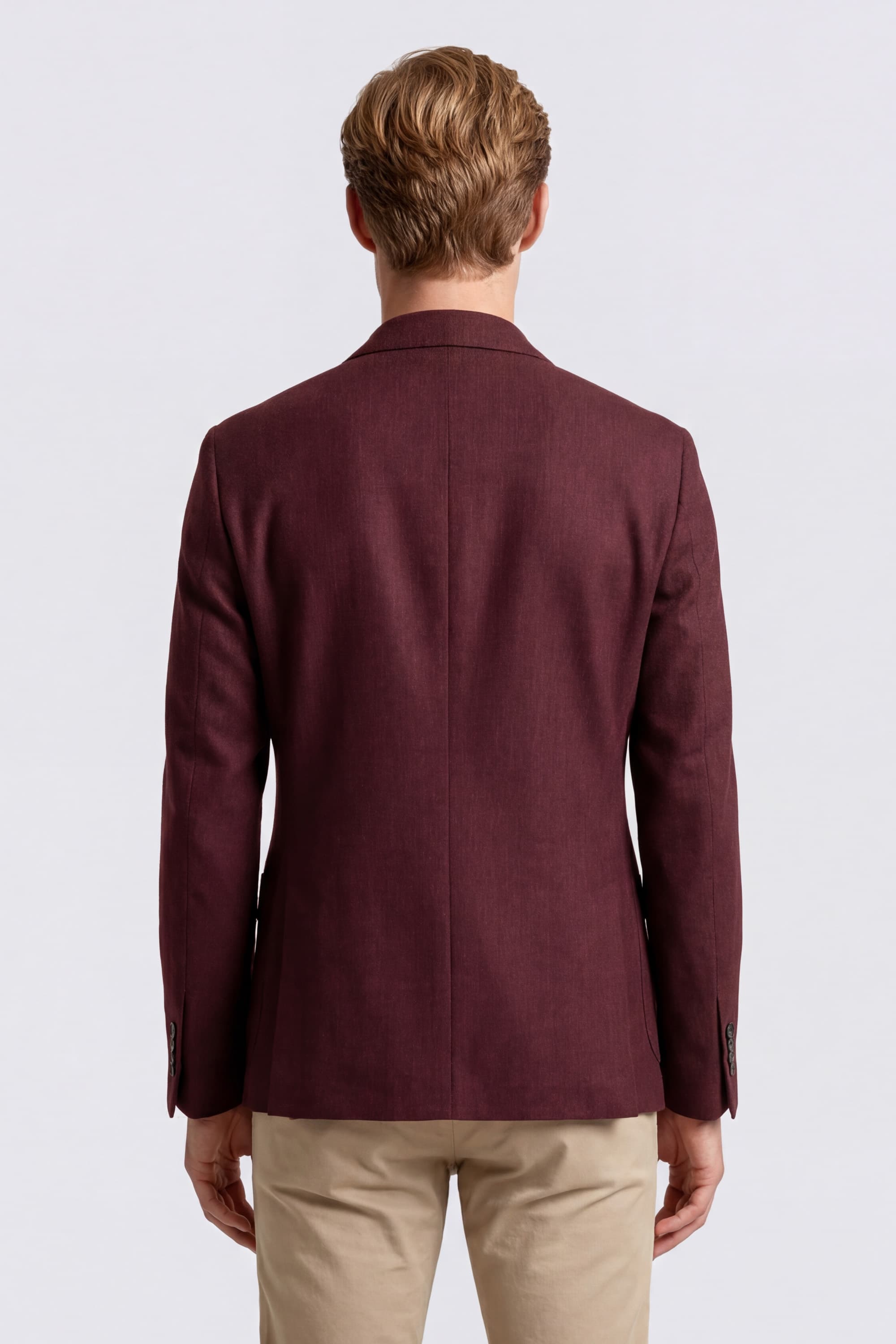 Double-Breasted Linen and Wool Blazer - Image 4