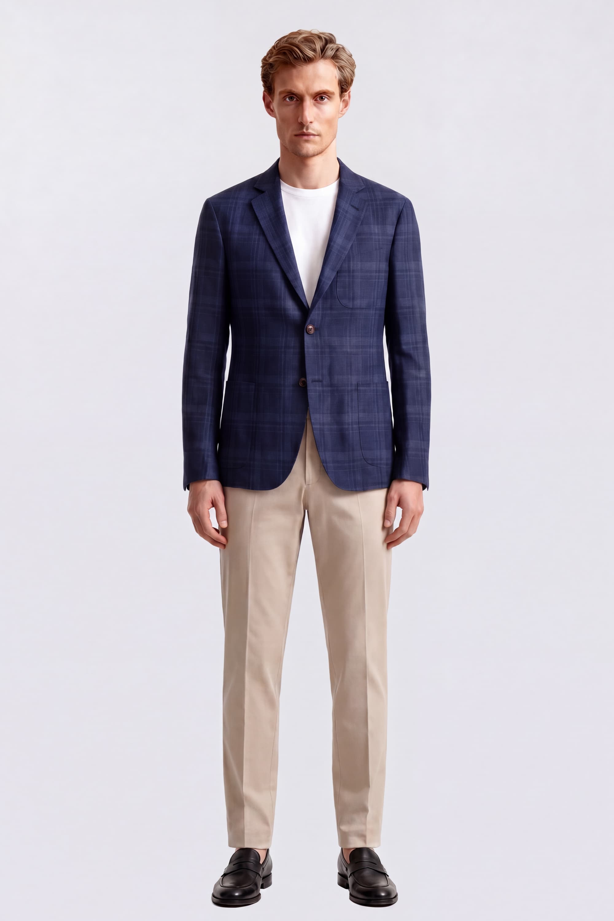 Single-Breasted Linen Blazer - Image 2