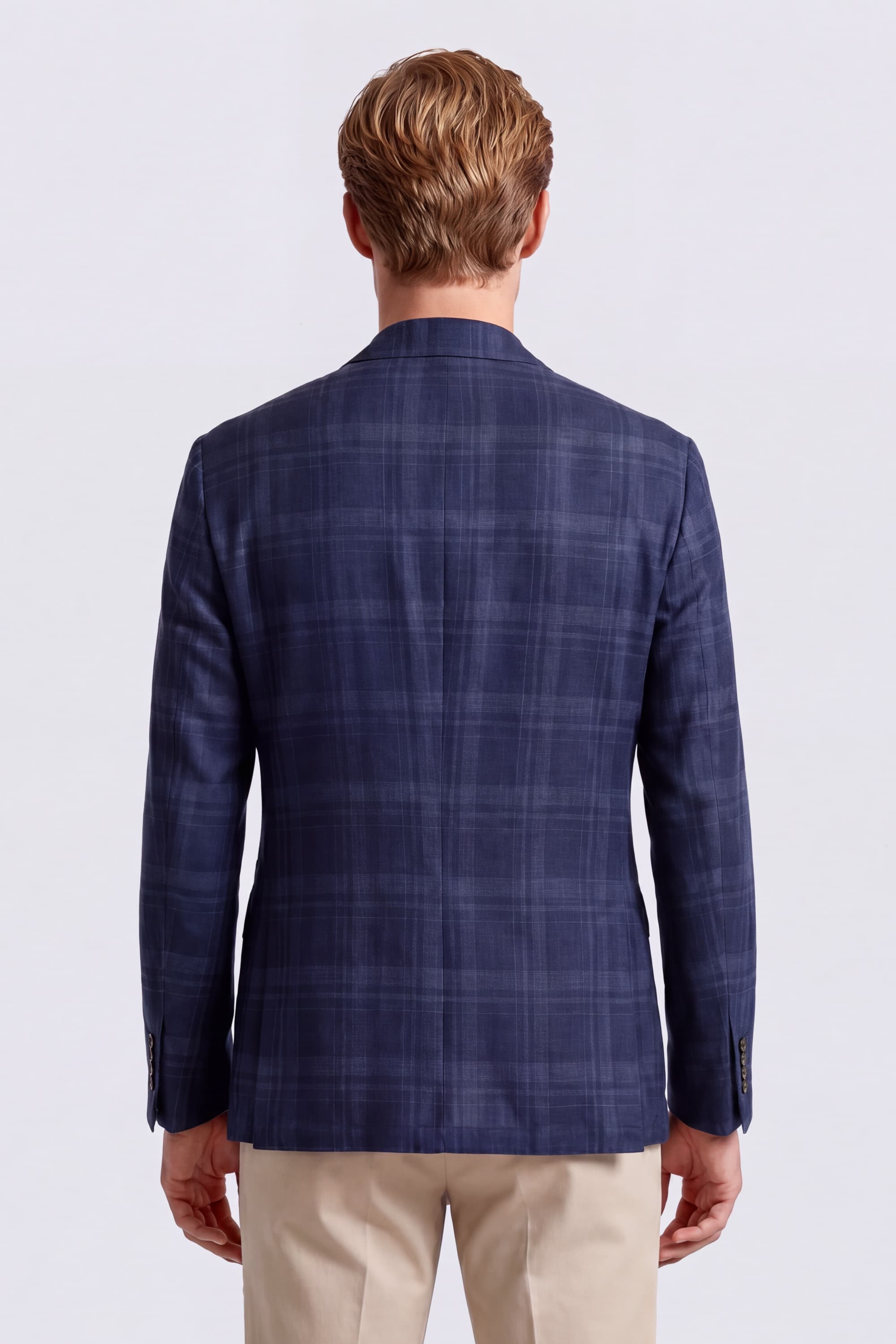 Single-Breasted Linen Blazer - Image 4