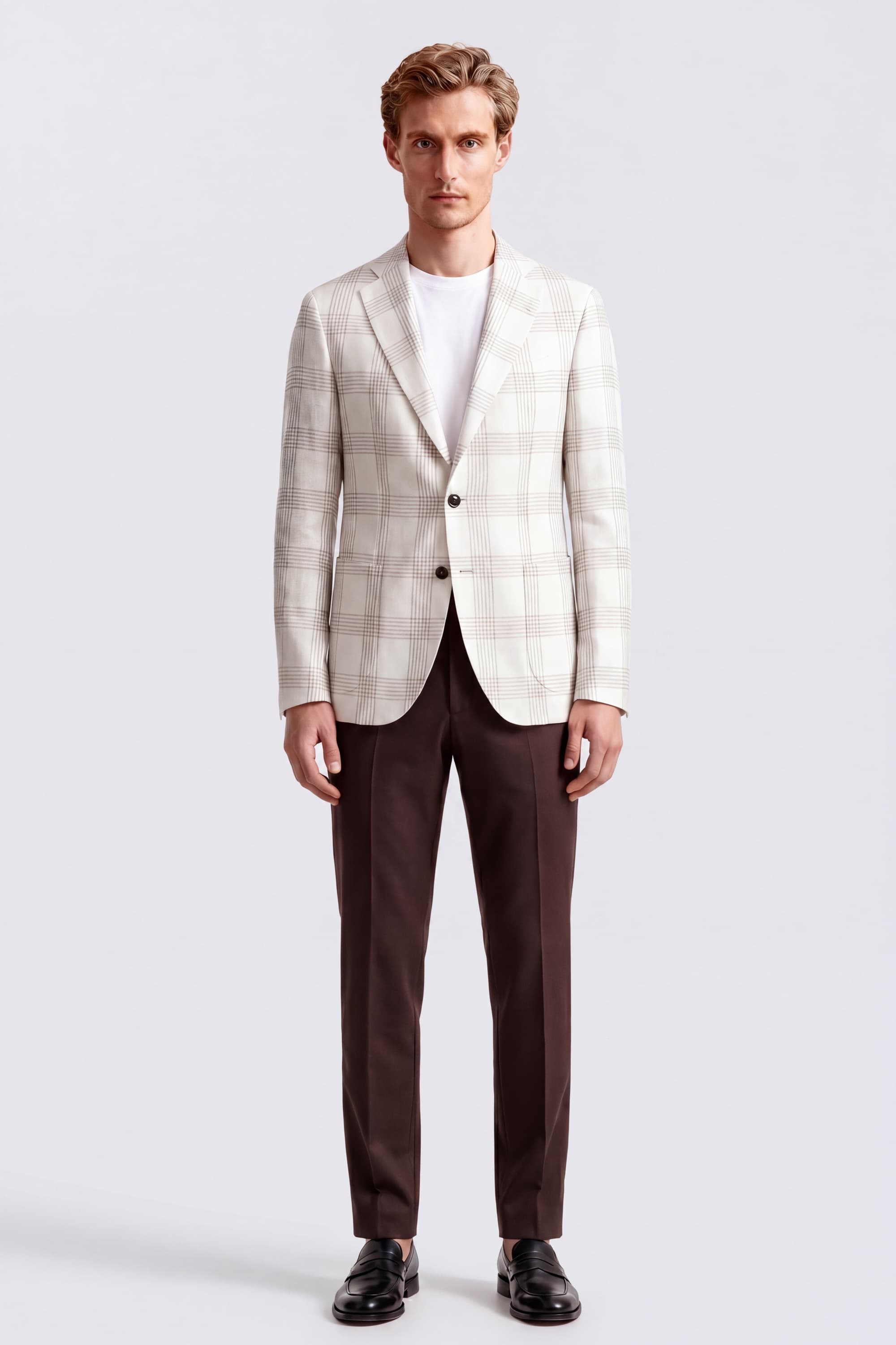 Single-Breasted Linen Blazer - Image 2