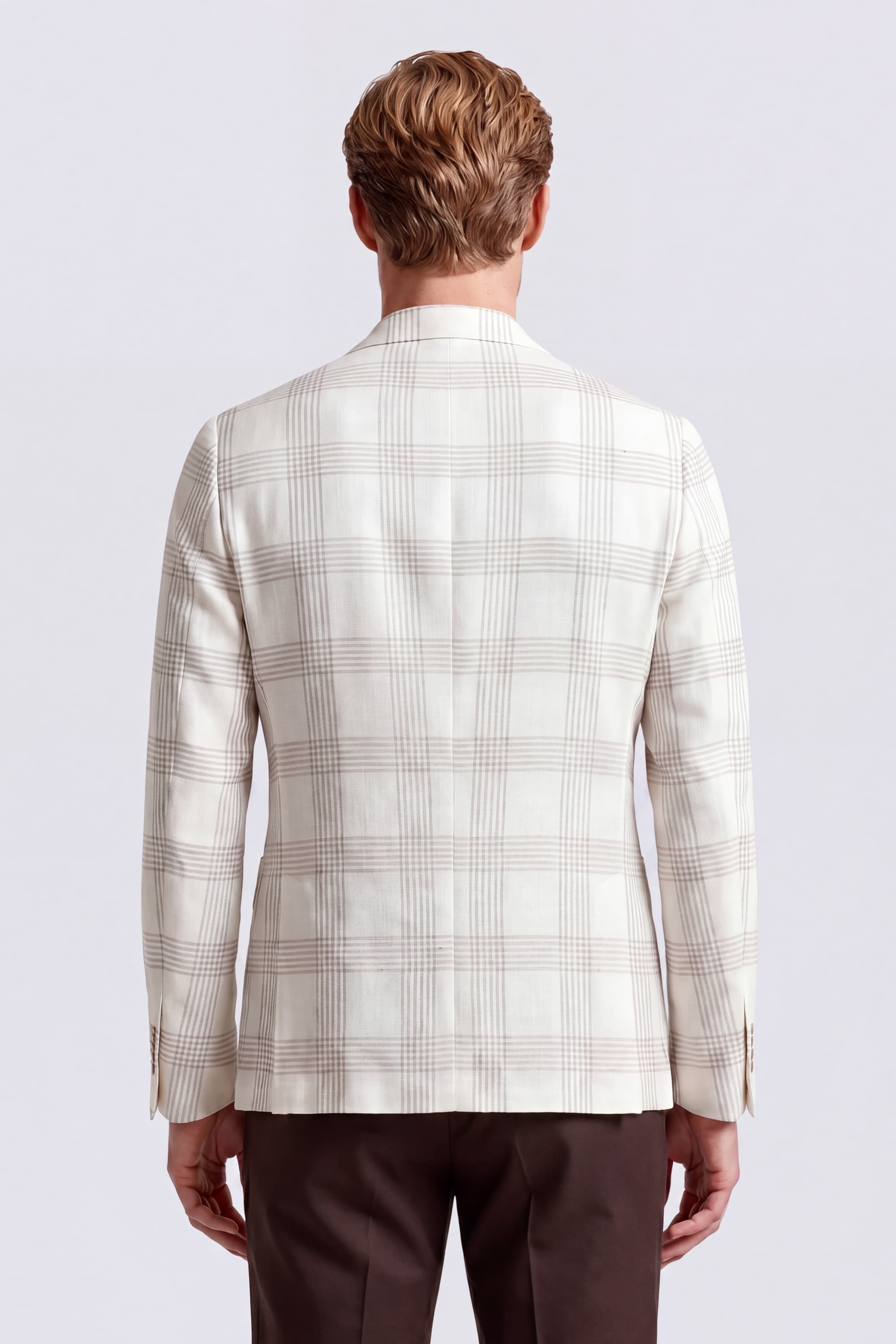 Single-Breasted Linen Blazer - Image 4