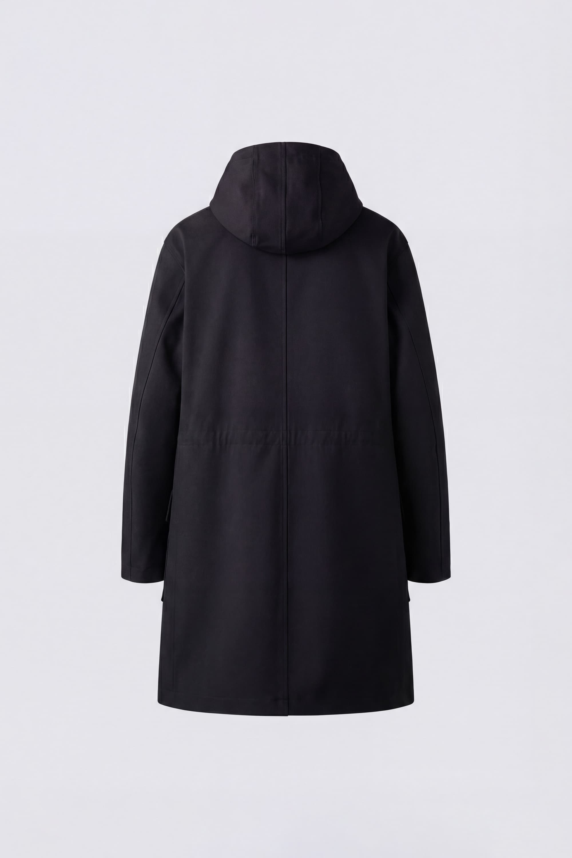 Technical Hooded Coat in Gabardine - Image 5