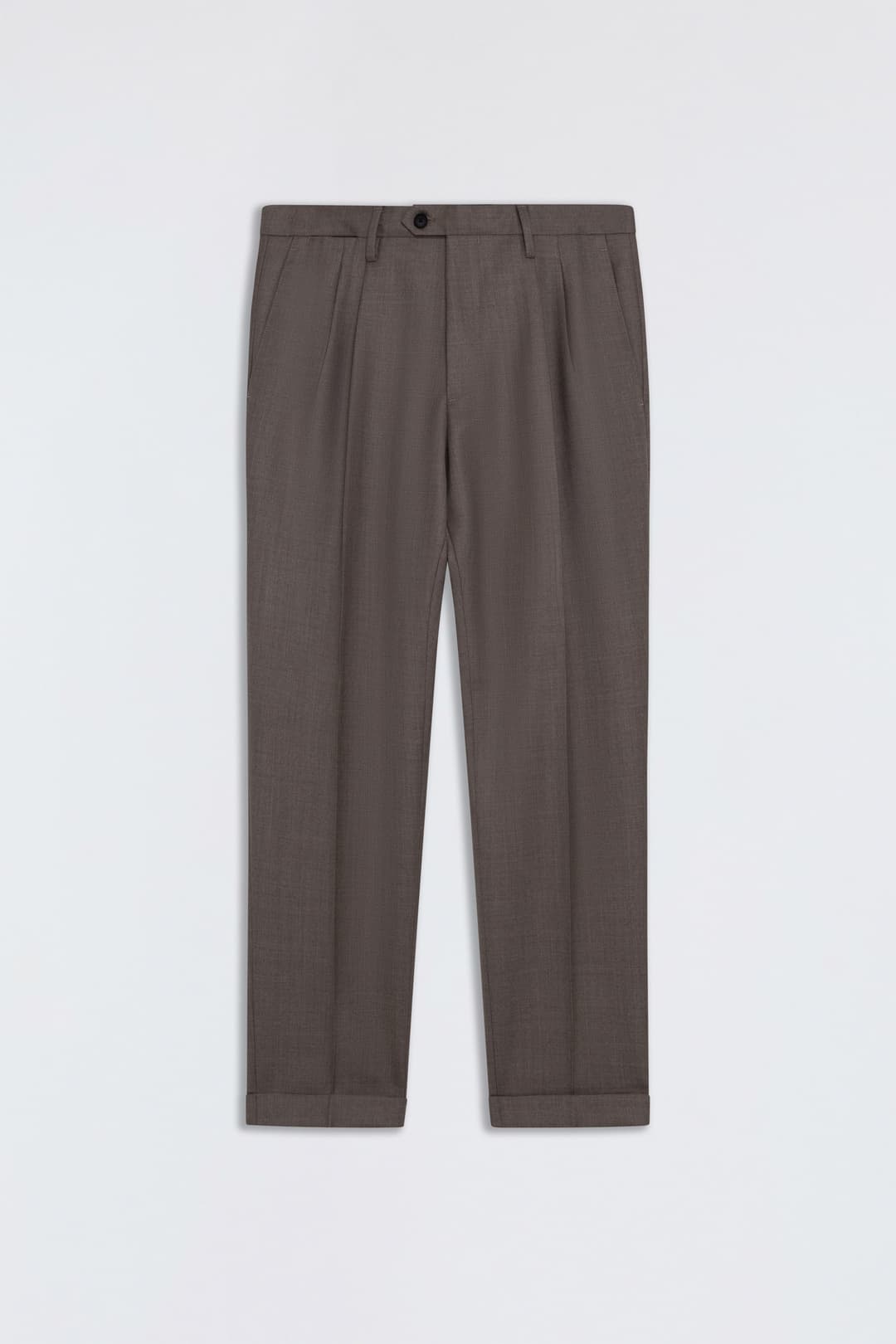 Wool Pleated Trousers
