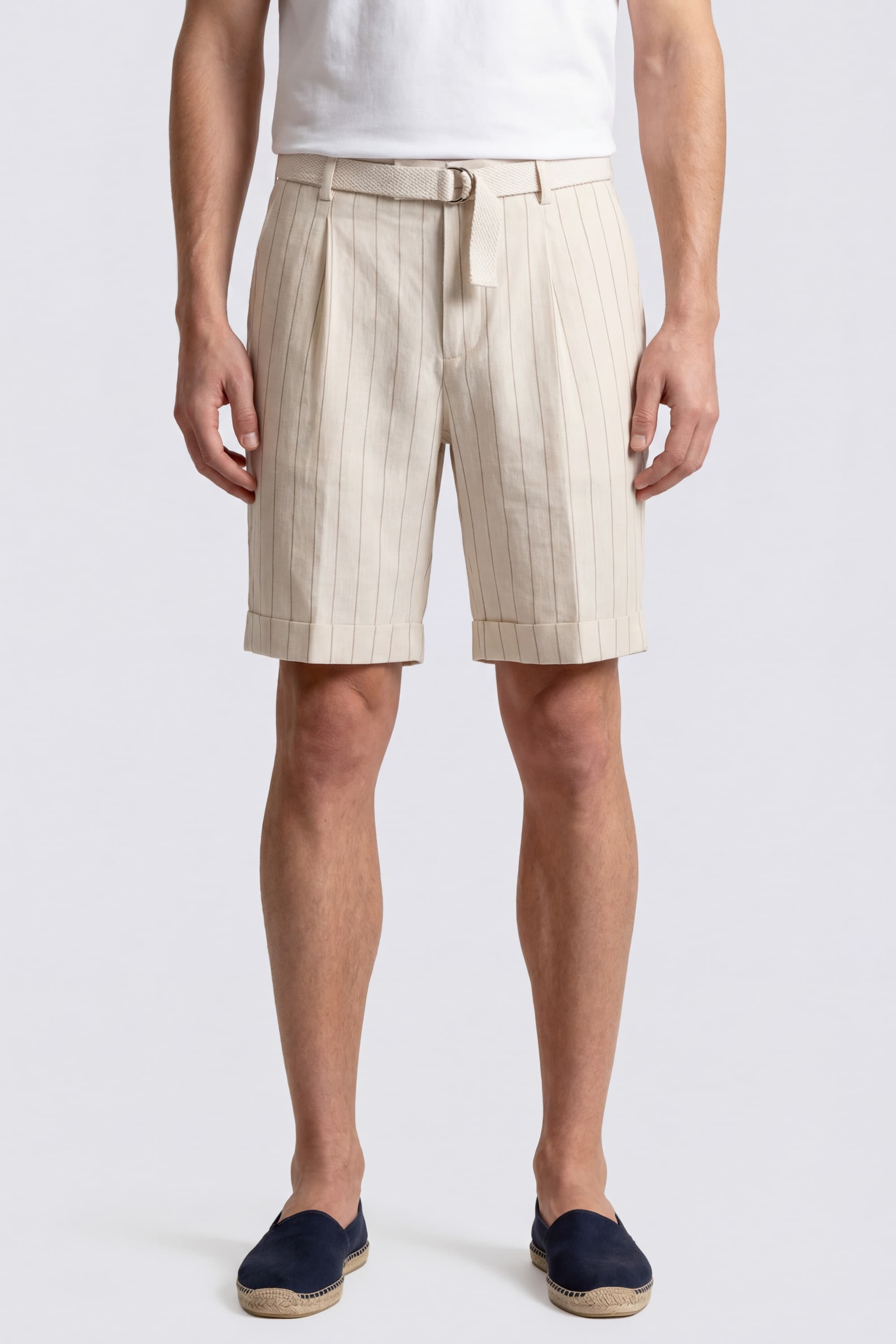Linen Bermuda Shorts - Image 2