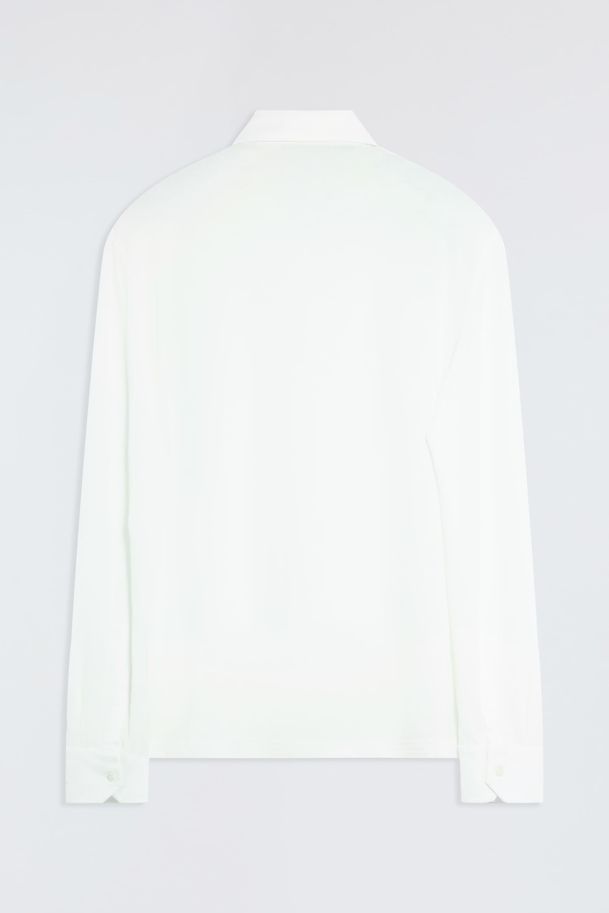 Long-Sleeved Cotton Polo - Image 5