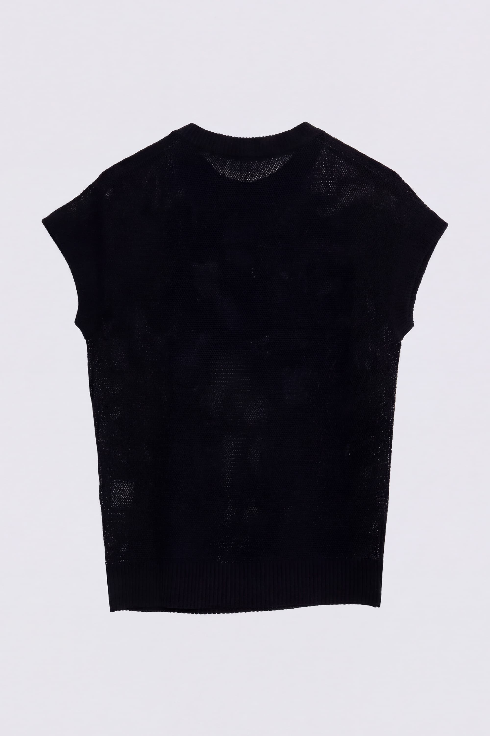 Openwork Knit top with Botanical Motif - Image 5