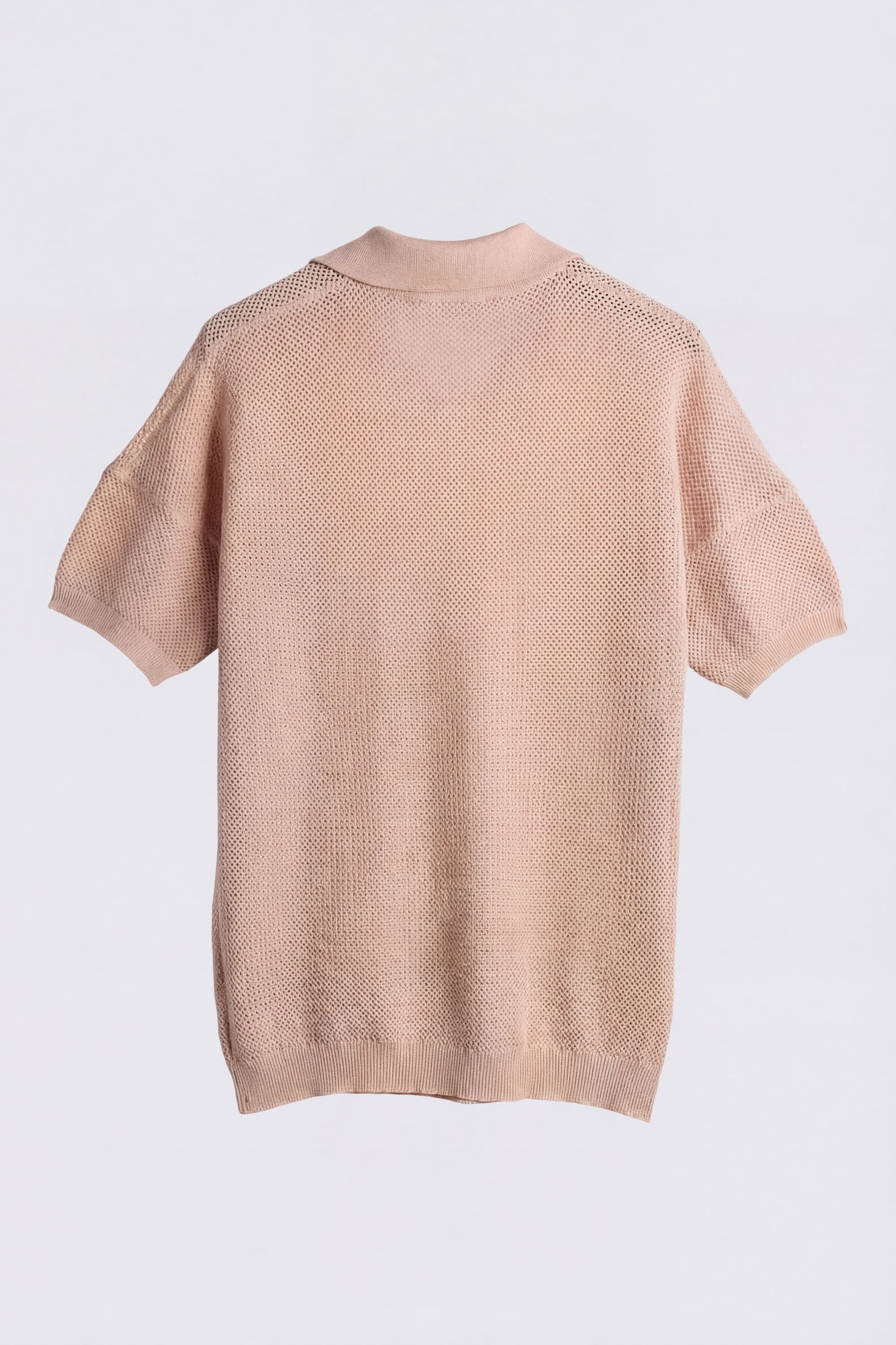 Women's Open-Knit Polo Sweater - Image 5