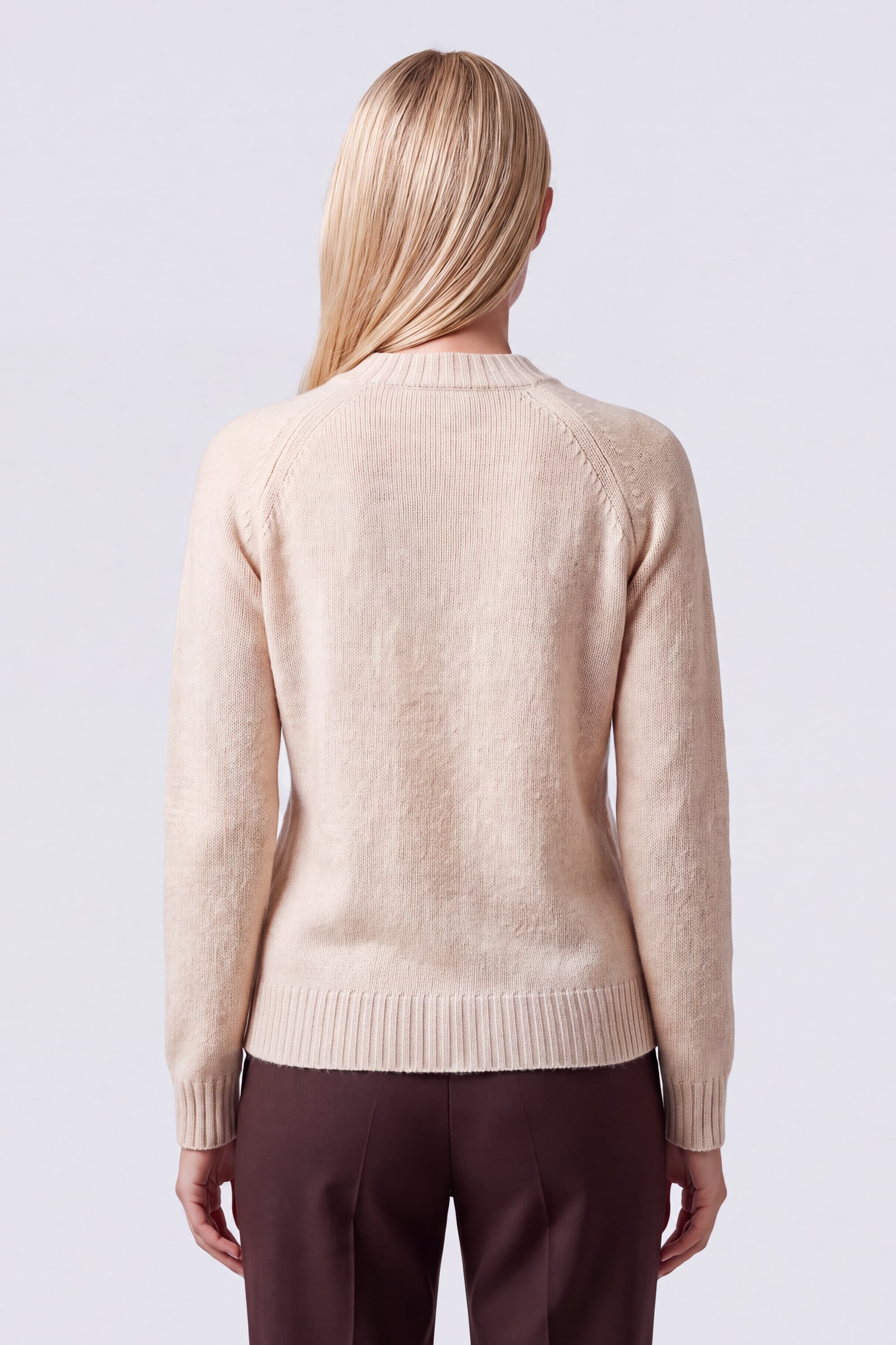 Crew Neck Sweater in Lambswool - Image 5