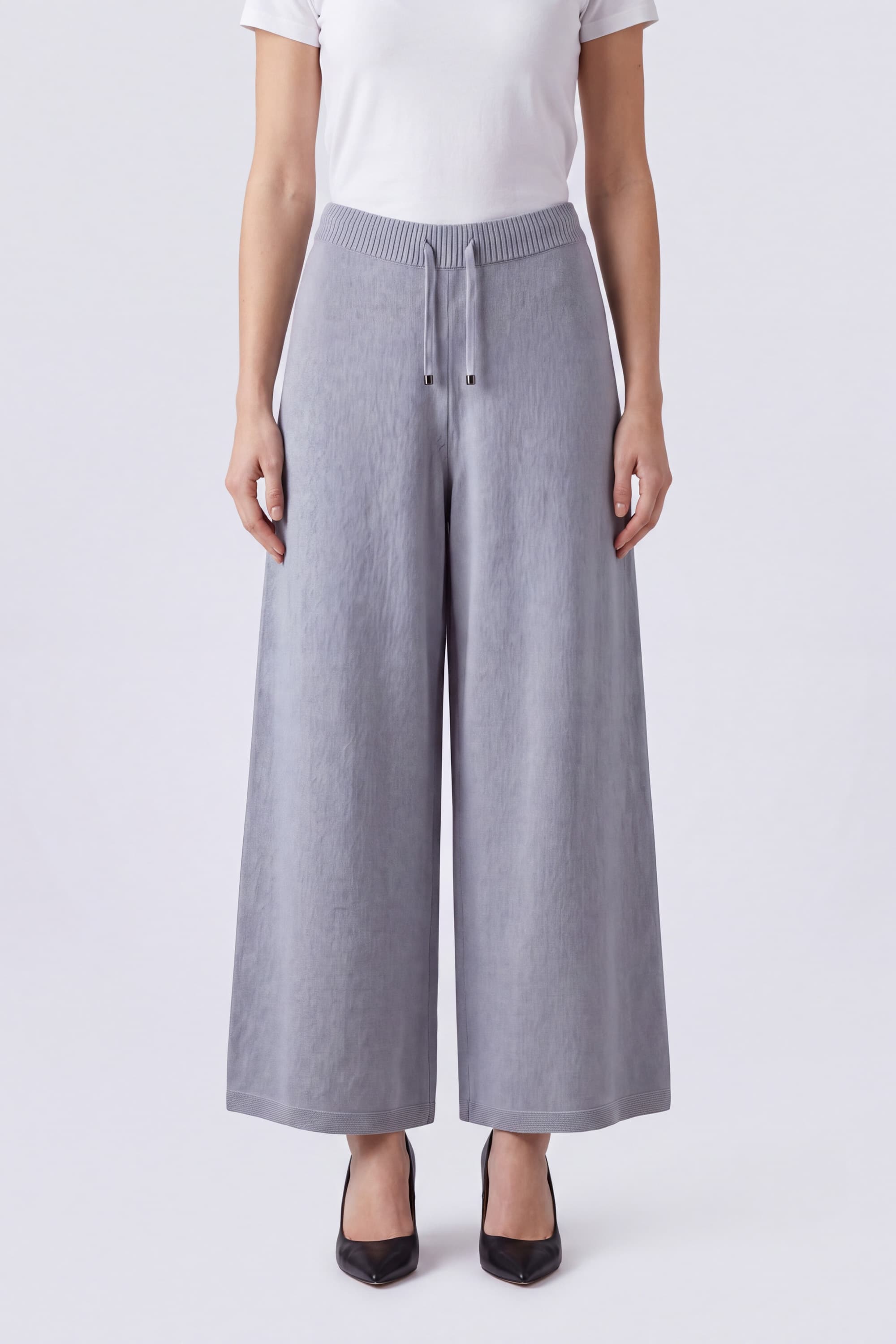 Cashmere Palazzo Trousers - Image 2