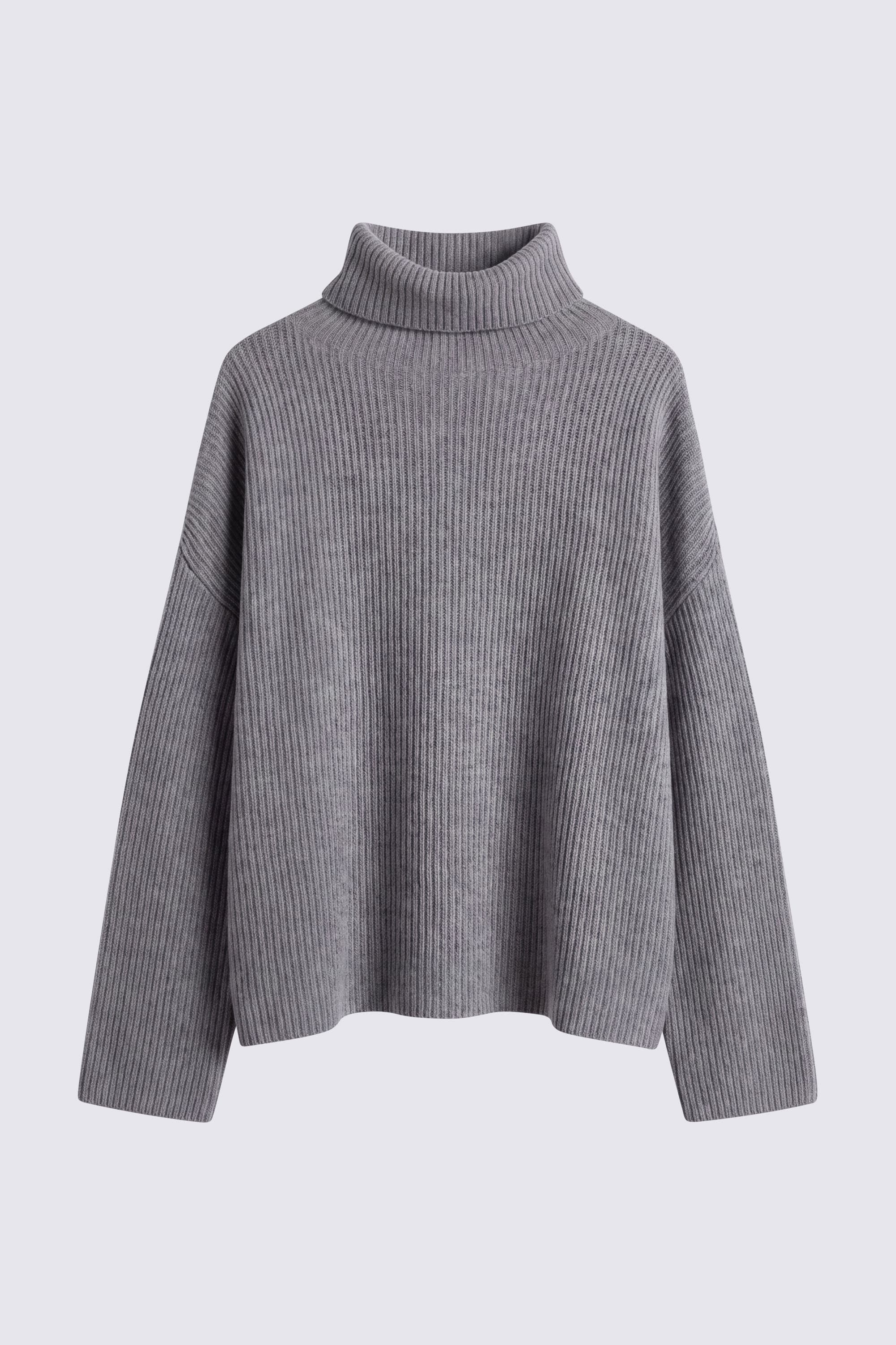 Pull col Roulé en Laine et Cachemire - Image 1