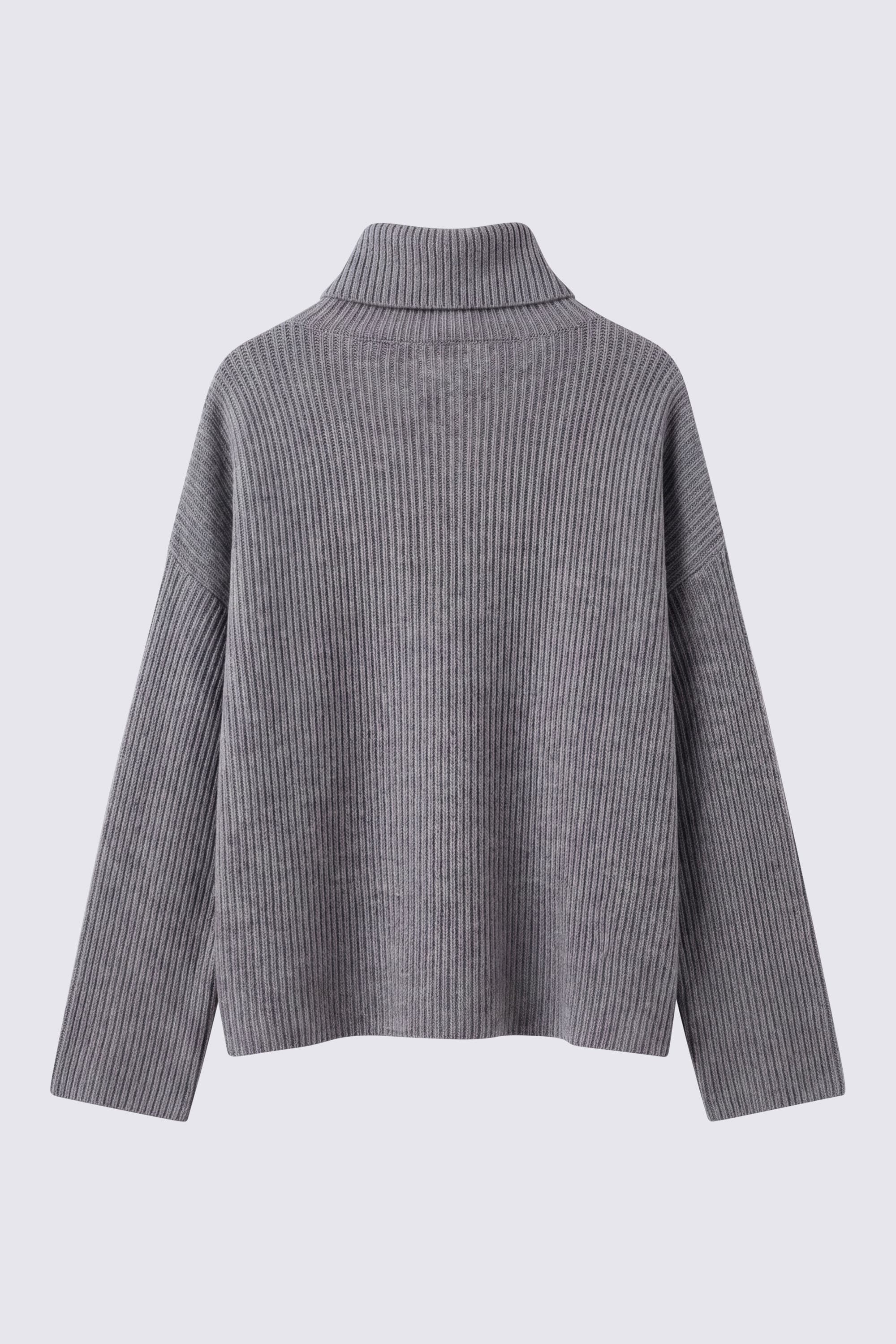 Pull col Roulé en Laine et Cachemire - Image 6
