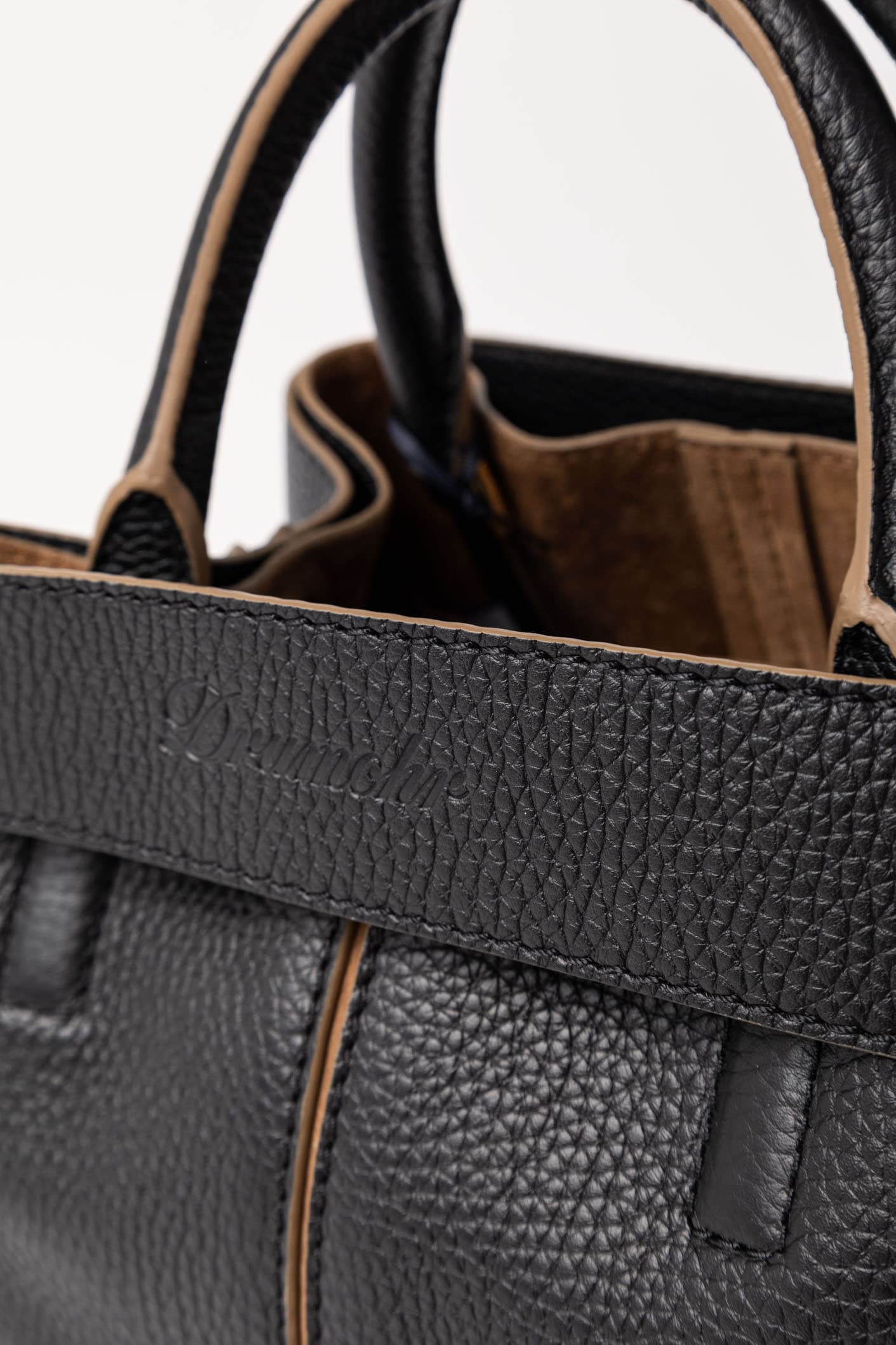 Small Black Leather Handbag - Image 4
