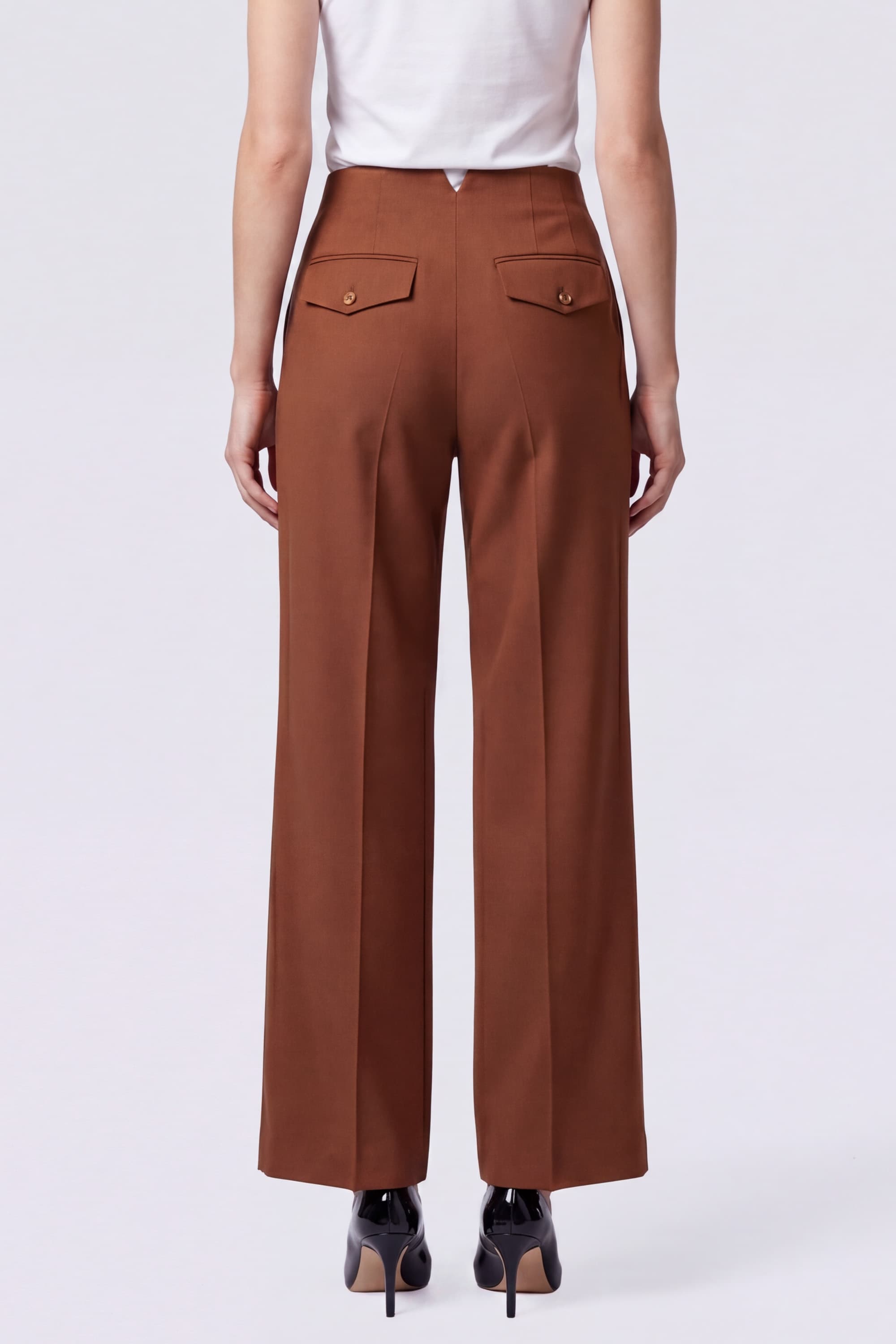 Trousers with Visible zip - Image 4