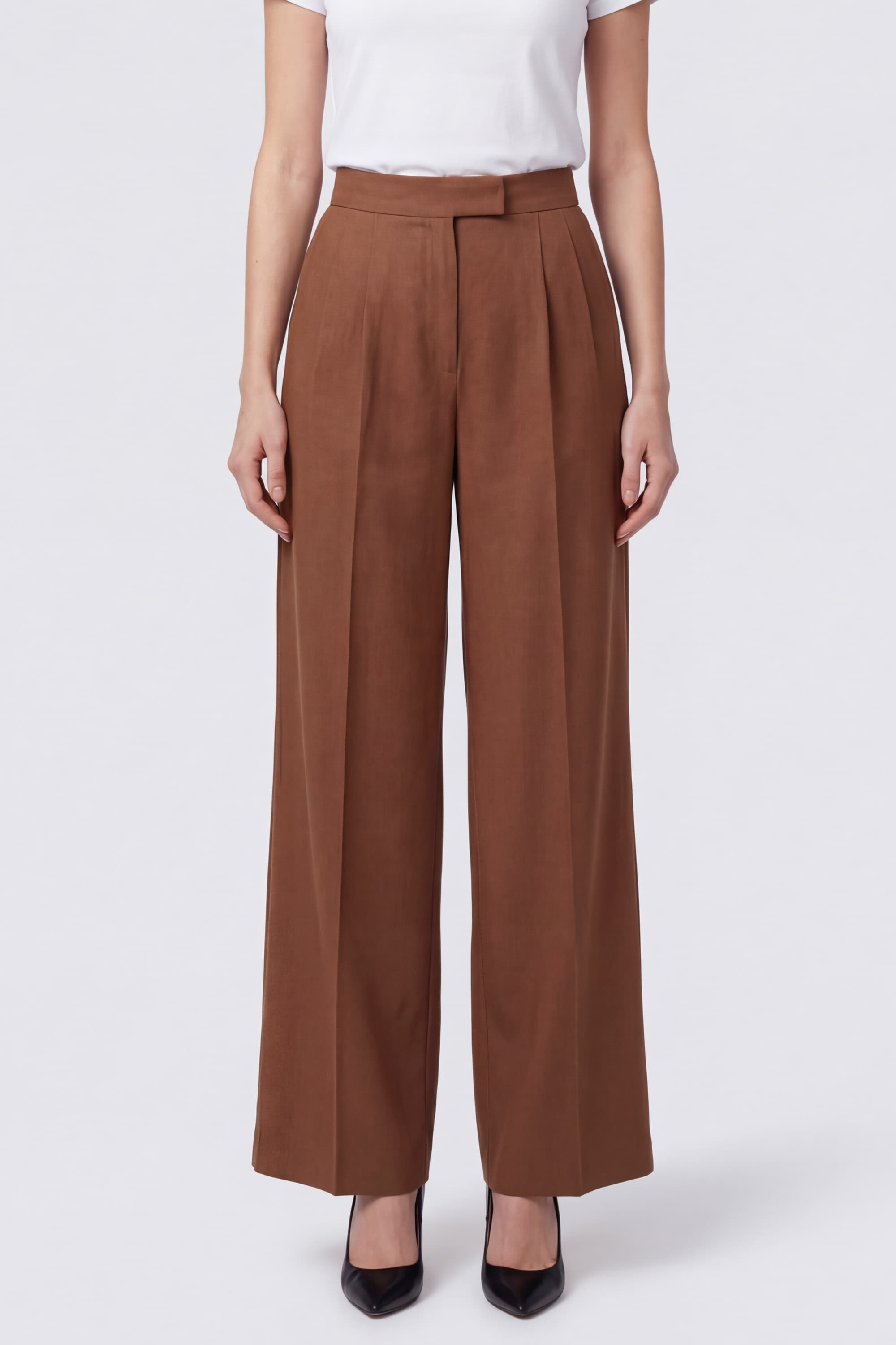 Linen Palazzo Trousers - Image 2