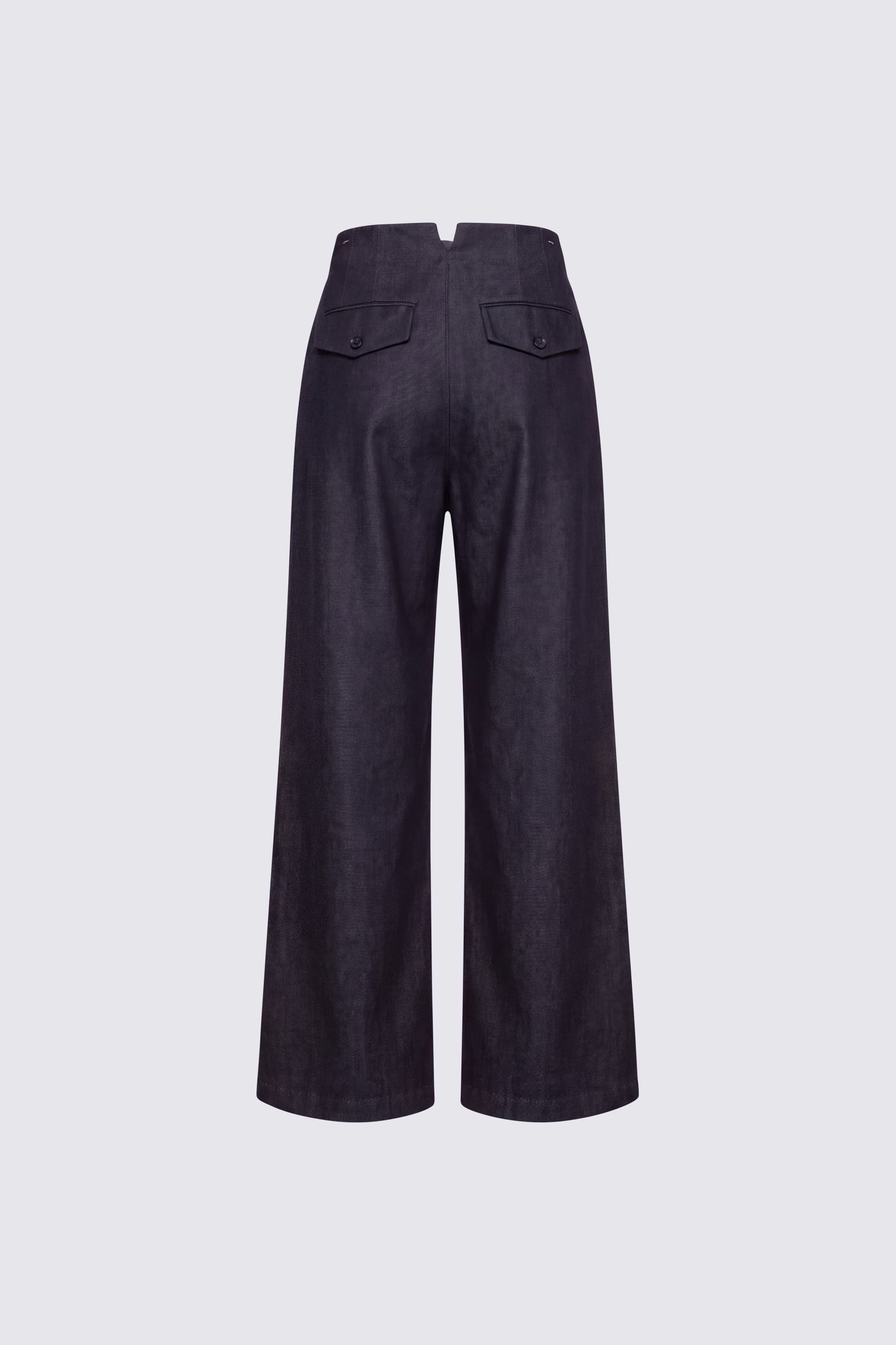 Wool Trousers with zip Detail - Image 6